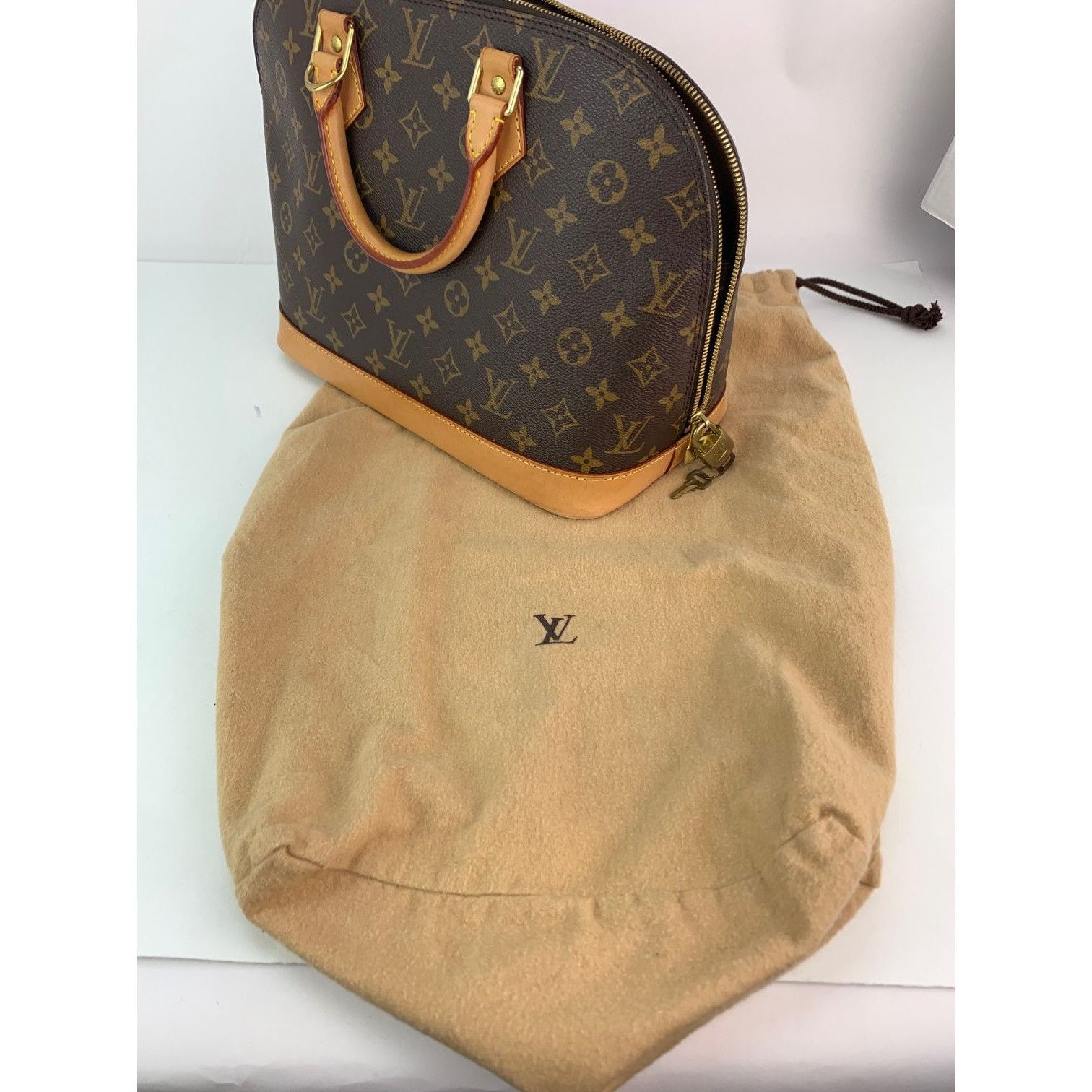 Louis Vuitton LOUIS VUITTON Vintage Alma PM Monogram Hand Bag Size ONE SIZE - 9 Thumbnail