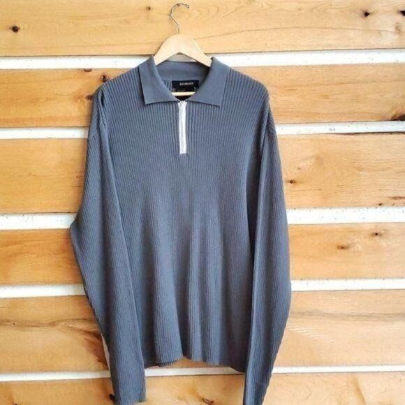 Bachrach Bachrach 1/4 Zip Long Sleeve Collared 2 Toned Pullover Sz. L Size US L / EU 52-54 / 3 - 2 Thumbnail