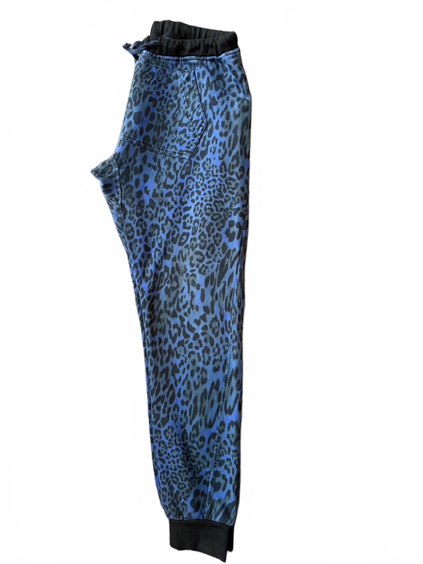 Other NWOT Happiness Sweatpants-Blue Cheetah Size 36" / US 14 / IT 50 - 2 Thumbnail