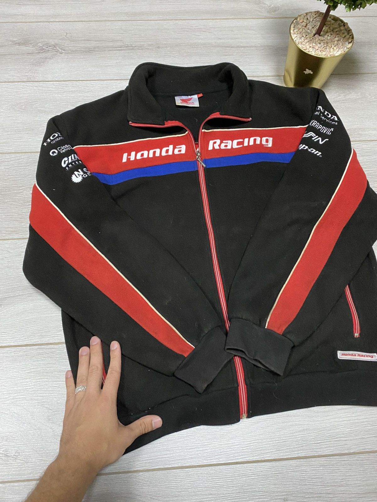 Honda Honda racing vintage fleece zip Size US XL / EU 56 / 4 - 7 Thumbnail