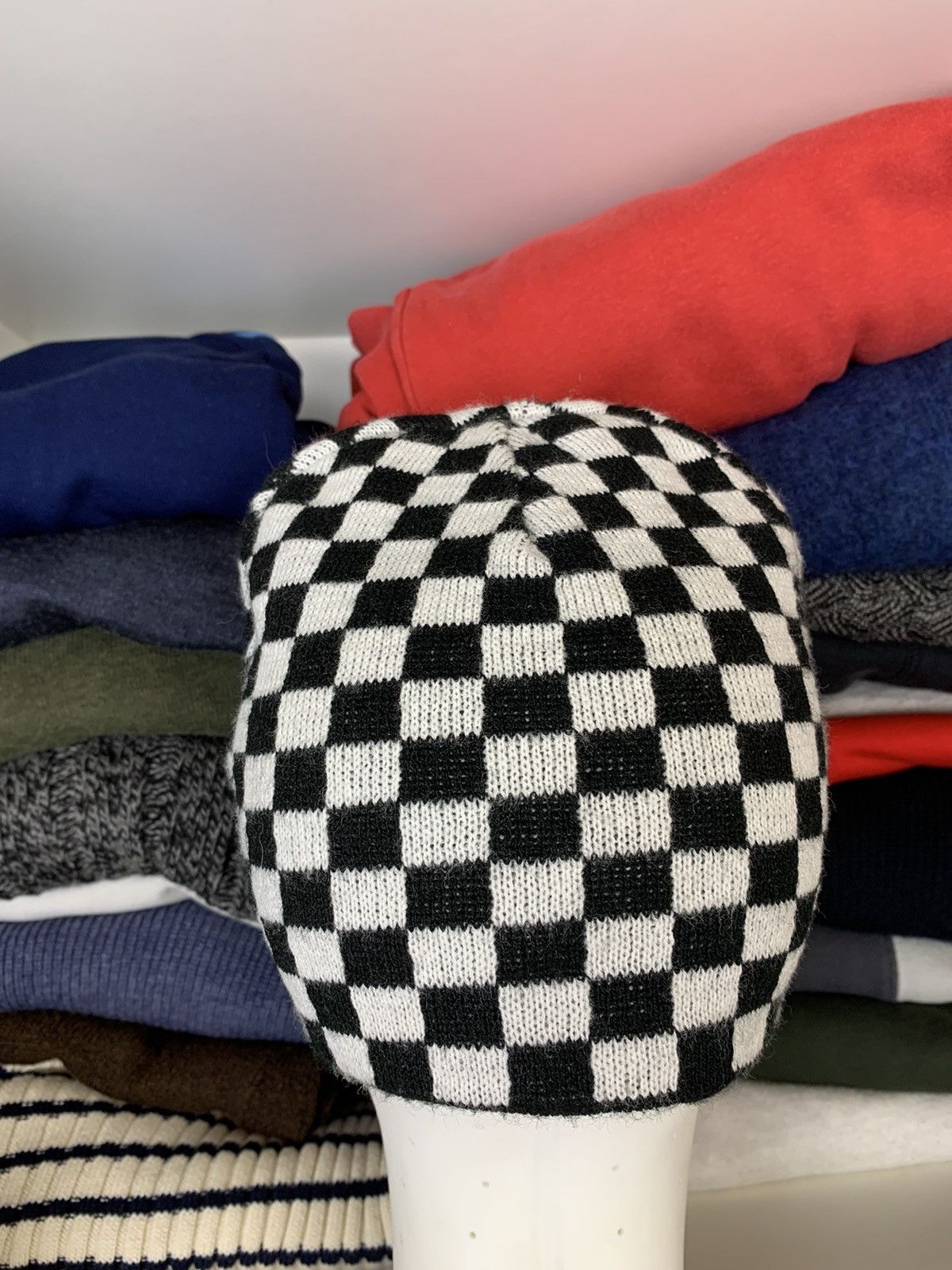 Other Checkboard Beanie Hat Size ONE SIZE - 14 Thumbnail
