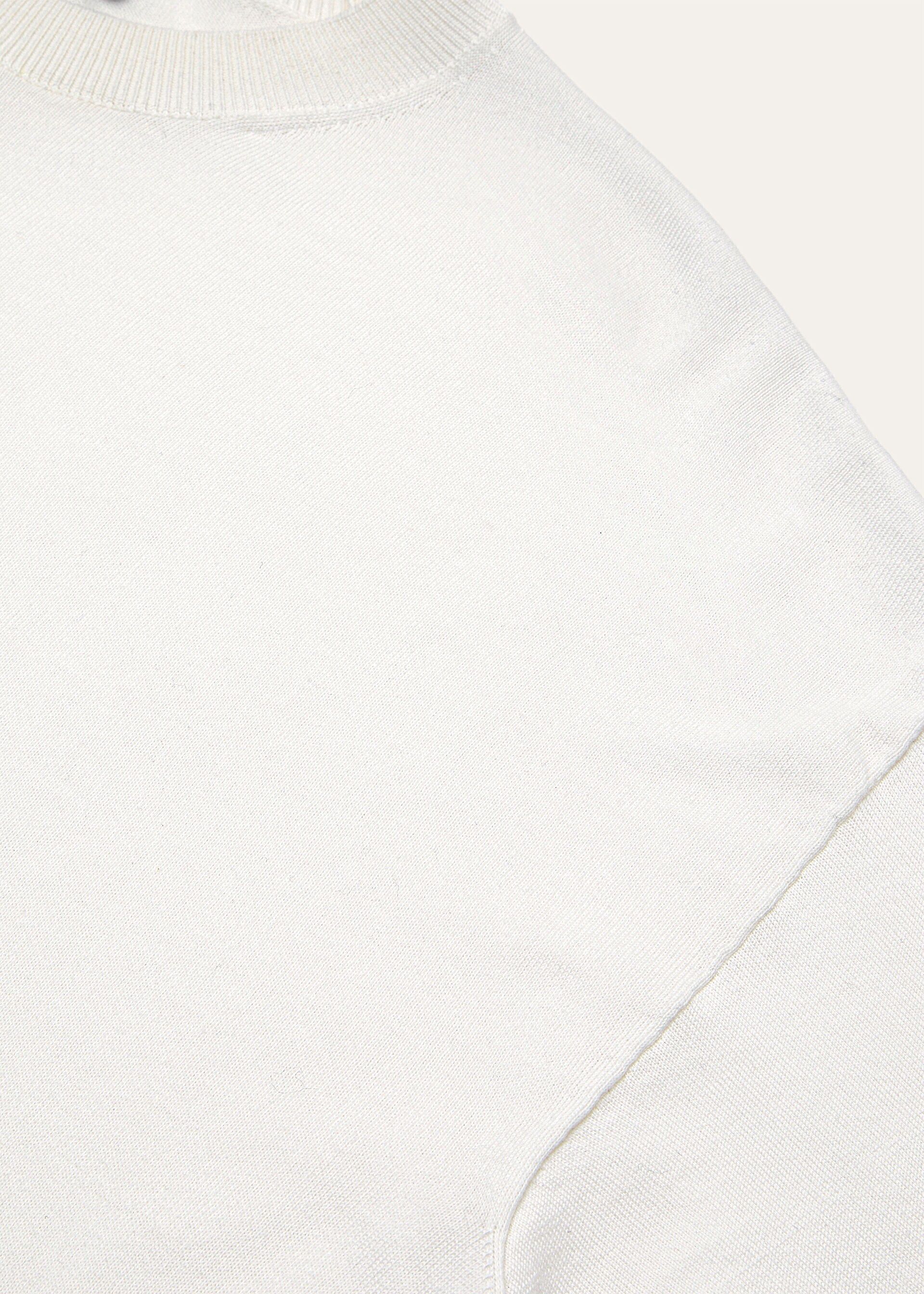 Loro Piana os11x0526 FAQ8157 Angera Crewneck T-Shirt in White Size XS / US 0-2 / IT 36-38 - 7 Thumbnail