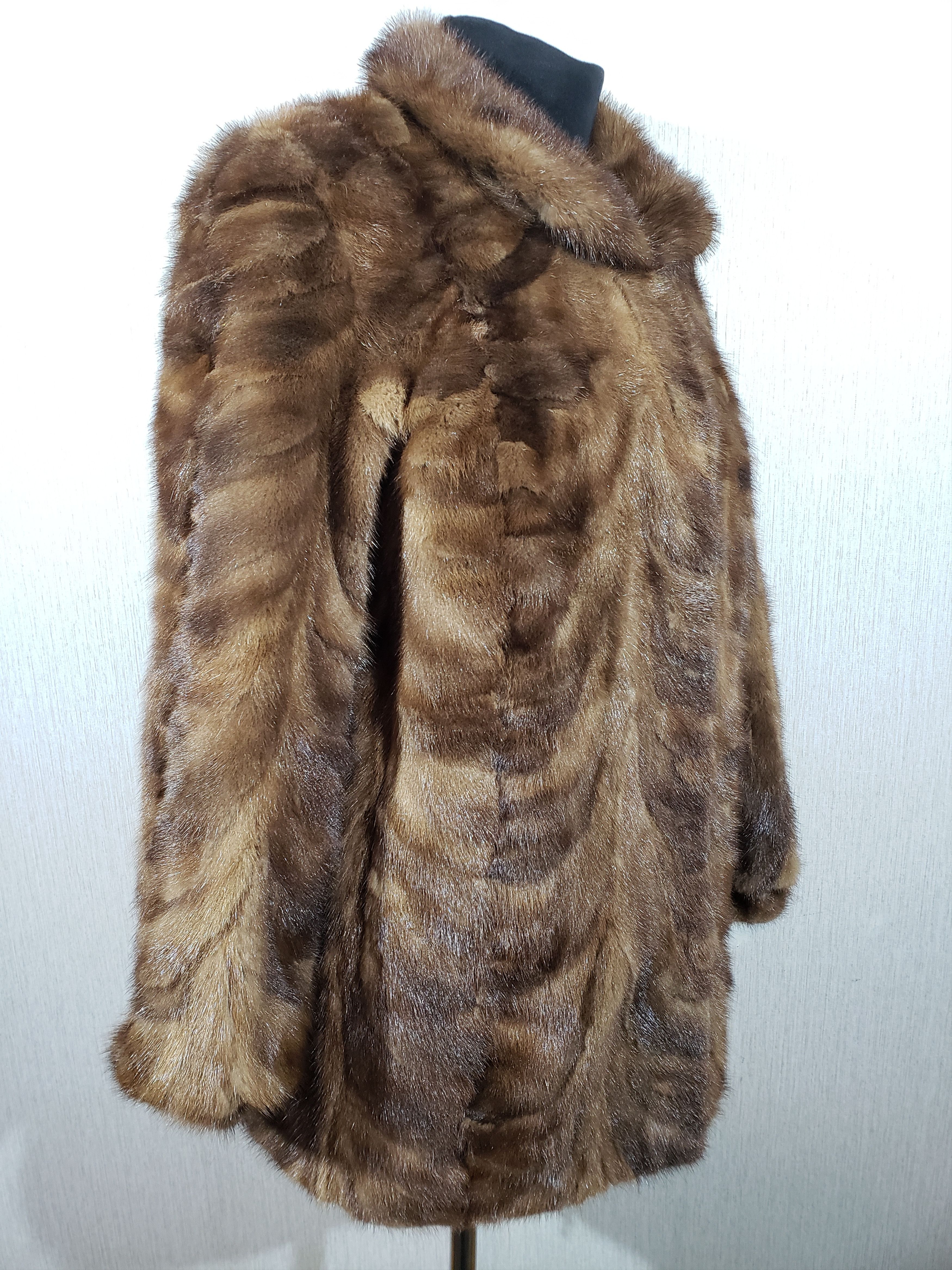 Other Stylish brown women's mink coat. Size XL / US 12-14 / IT 48-50 - 4 Thumbnail