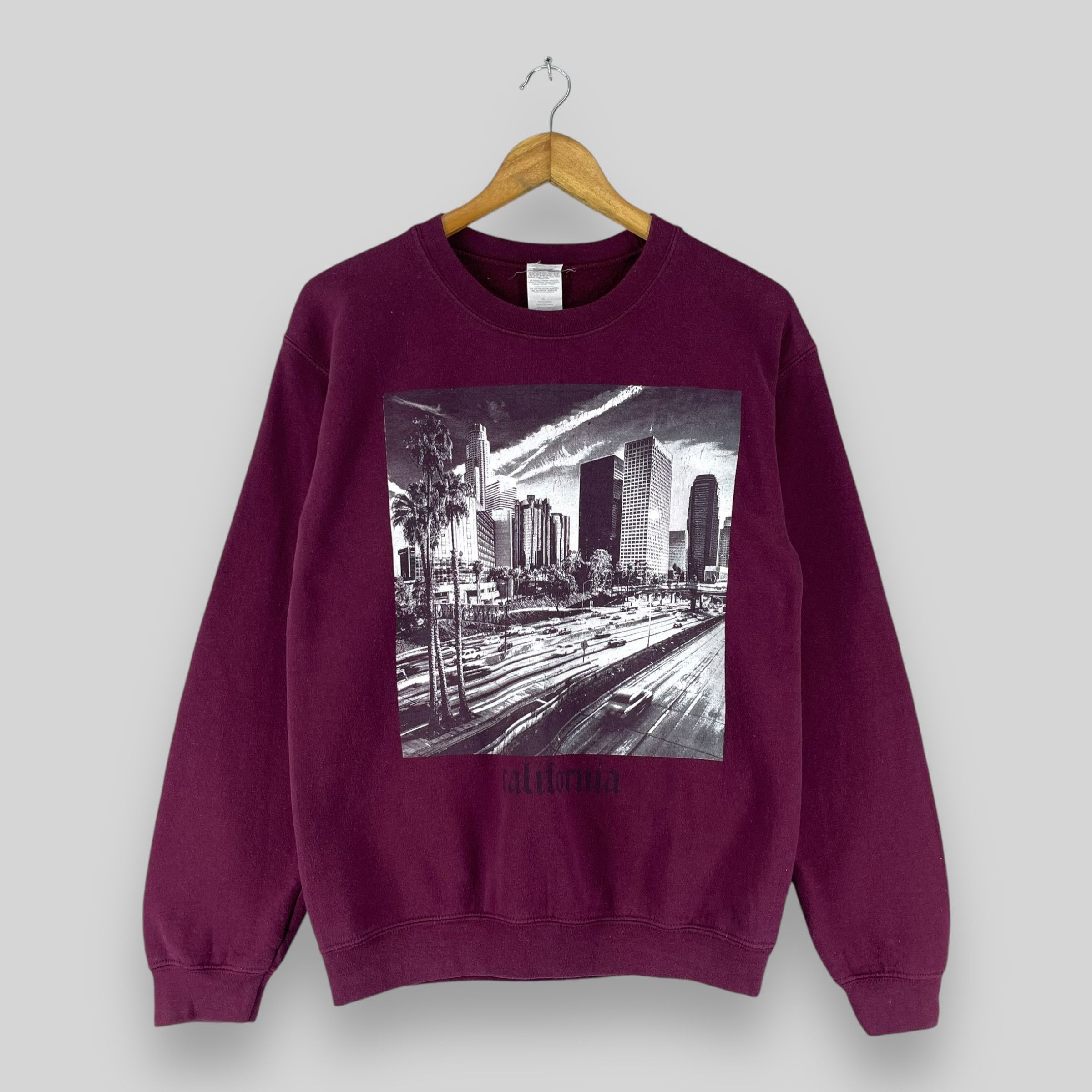 Vintage Vintage Y2K CALIFORNIA City Printed Crewneck Sweatshirt Size US S / EU 44-46 / 1 - 1 Thumbnail