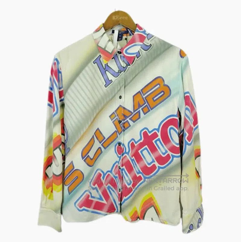 Louis Vuitton Louis Vuitton Spring Autumn Silk Long Sleeve Shirt . Size M / US 6-8 / IT 42-44 - 1 Thumbnail