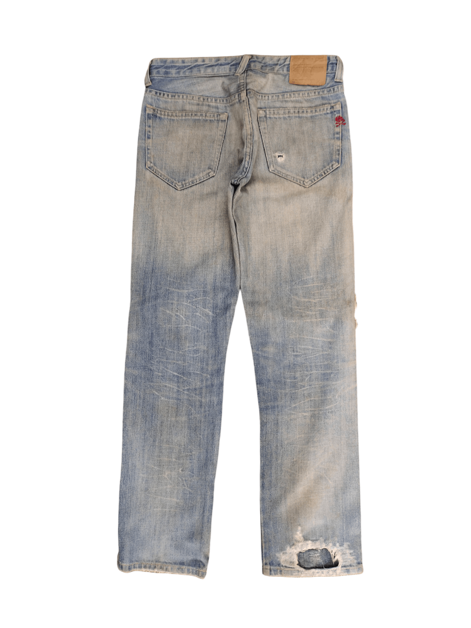 Beams Plus Beams Distress Faded Denim Jeans Undercover Style Y2k Size US 31 - 12 Thumbnail