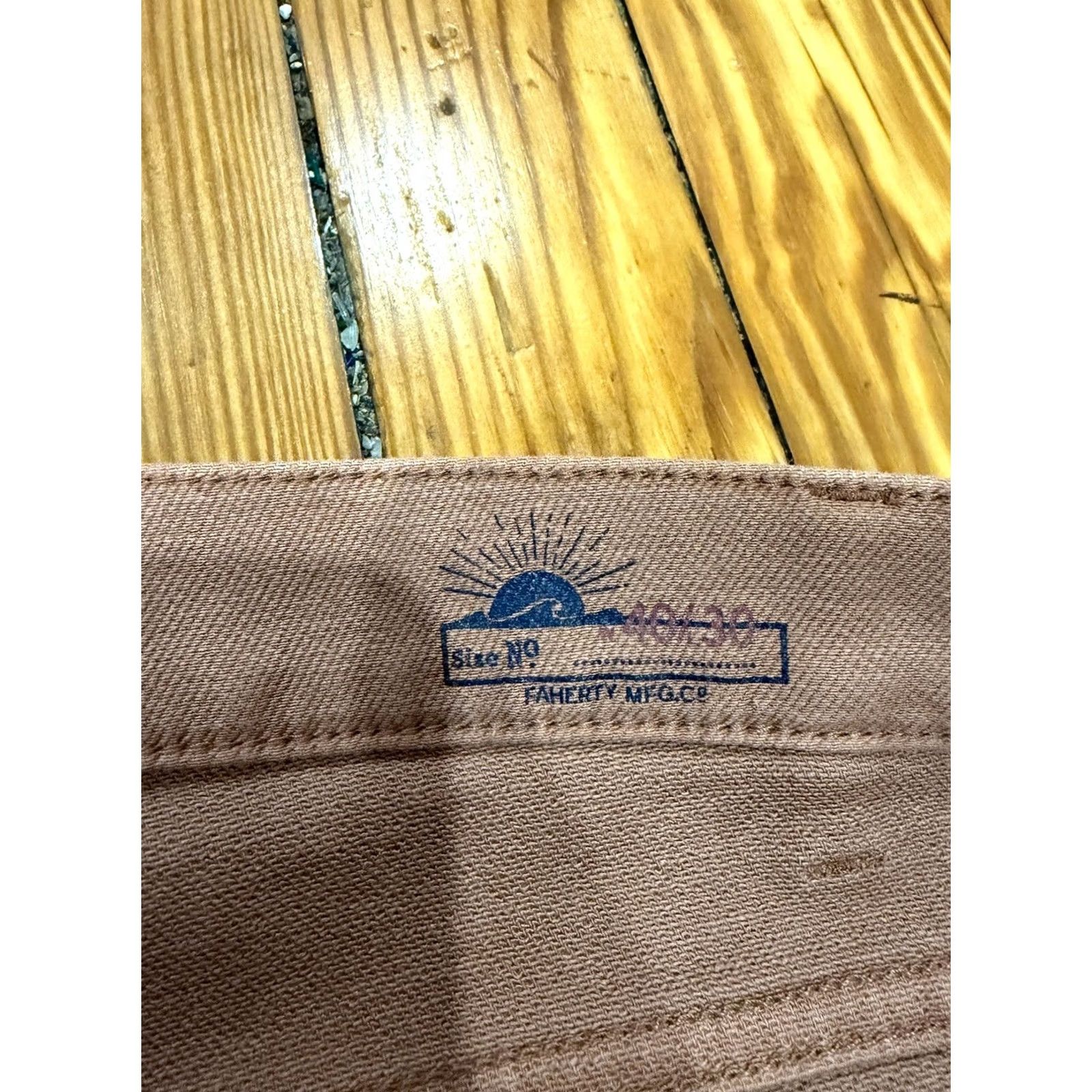 Faherty Faherty Pants Slim Straight Stretch Pink Men’s Size 40 X 26 Size US 40 / EU 56 - 3 Thumbnail