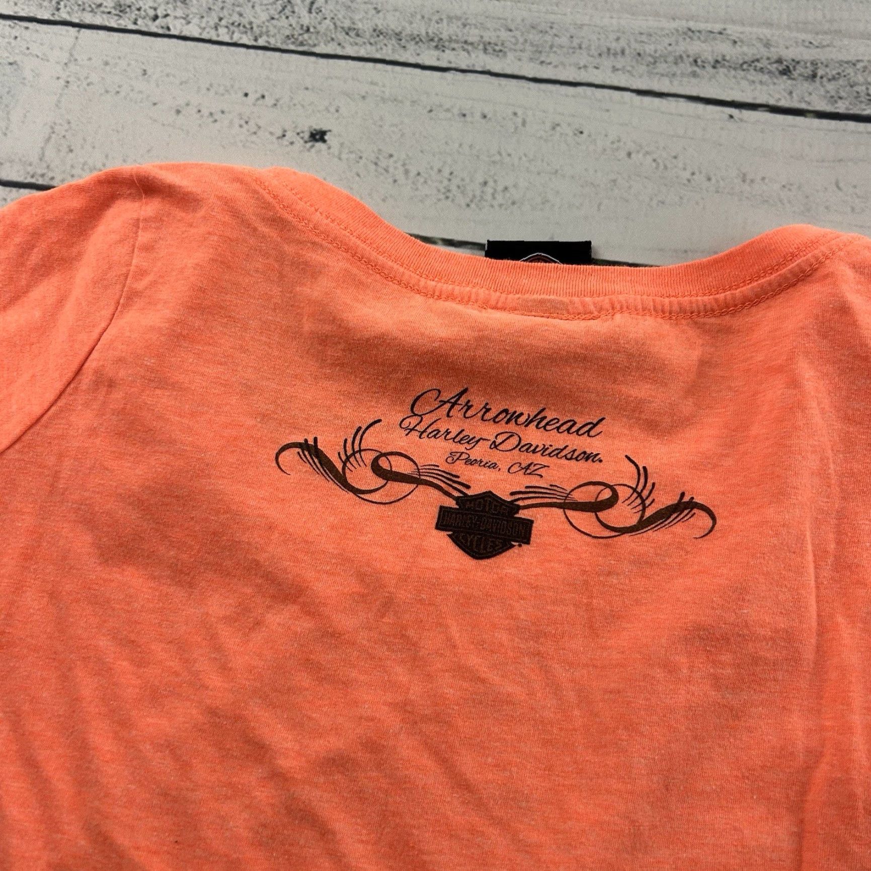 Harley Davidson Harley-Davidson T-Shirt Women’s Small Orange Short Sleeve Size S / US 4 / IT 40 - 6 Thumbnail