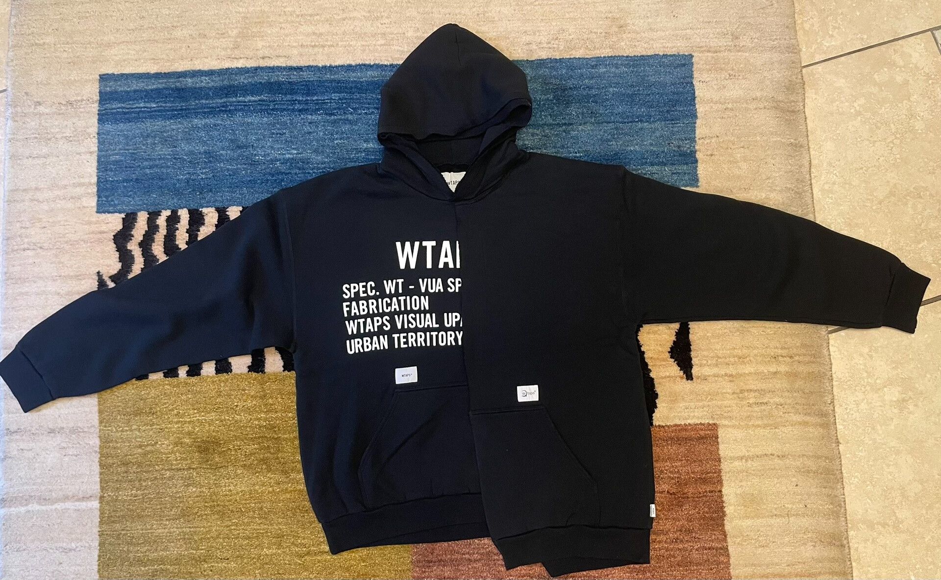 Wtaps Wtaps Men's Hooded Paneled Sweatshirt Size US L / EU 52-54 / 3 - 1 Thumbnail