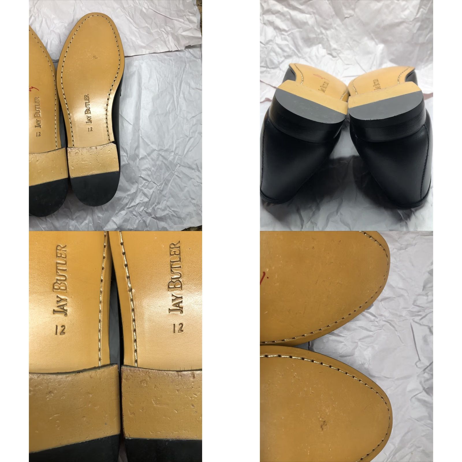 Vintage VINTAGE? No — Jay Butler Leather Horsebit Slip On Loafers Dress Shoes Men 12 Black Leather Dress Shoes Horsebit Loafer Mens Leather Slip On Shoes Size US 12 / EU 45 - 8 Thumbnail