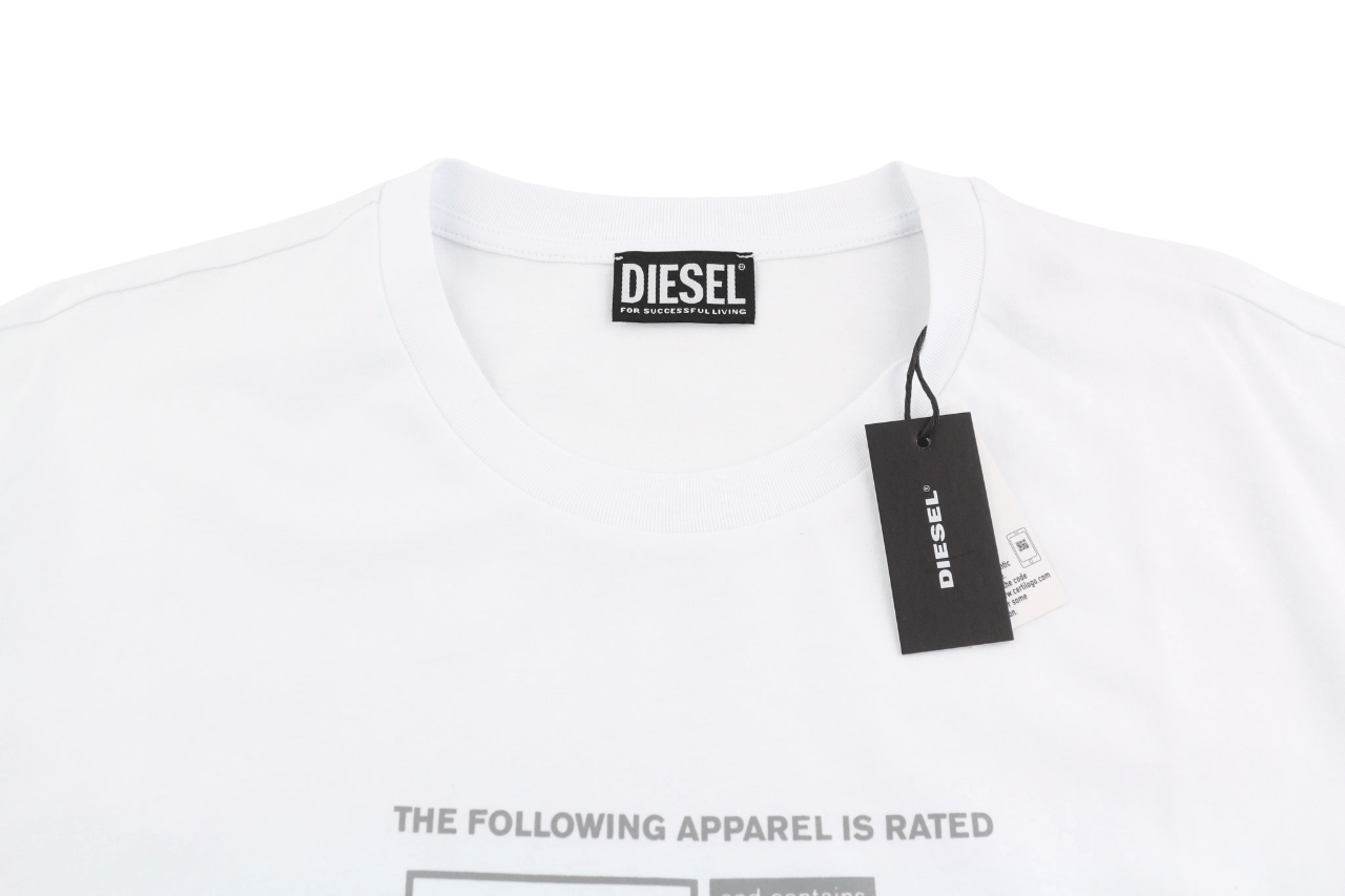 Diesel T-JUST-A35 2XL Short Sleeve Logo Light Tee 40256 Size US XXL / EU 58 / 5 - 4 Thumbnail