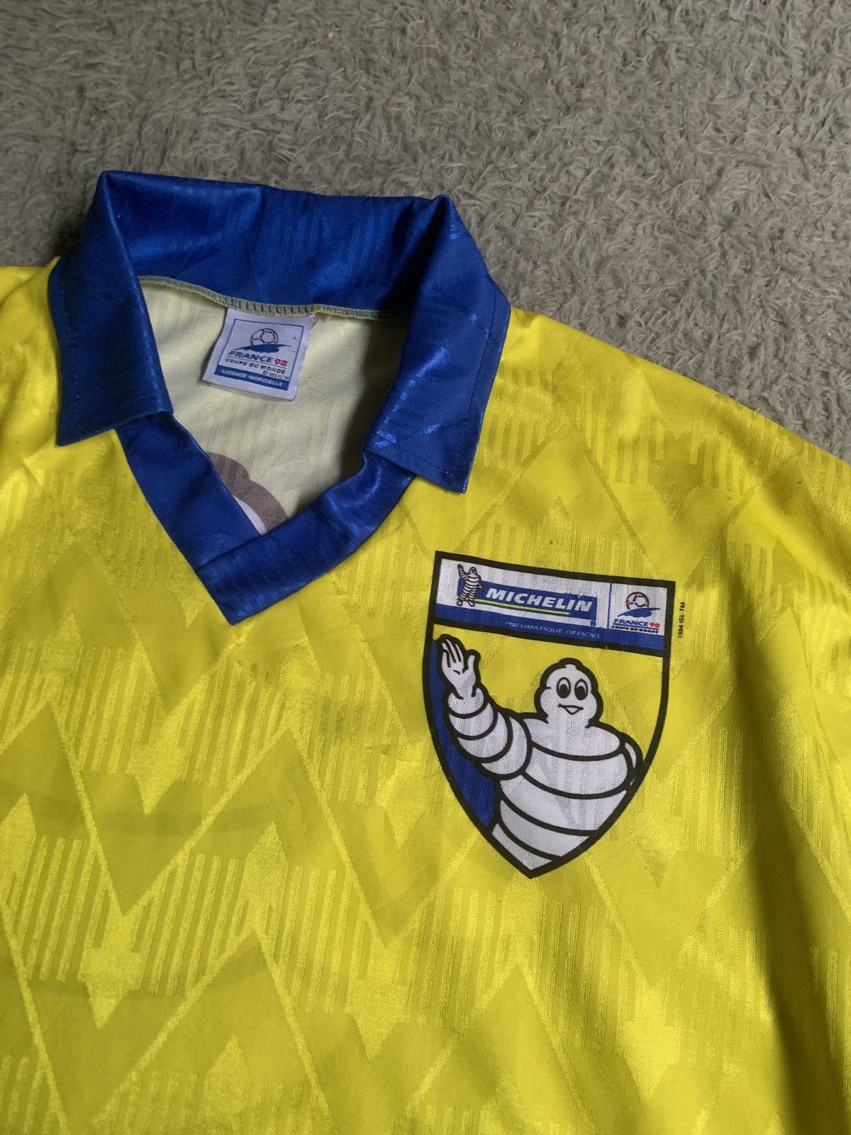 Gear for Sports Vintage 90s 1994 Michelin World Cup France 98 Olympic Jersey Size US XL / EU 56 / 4 - 2 Thumbnail