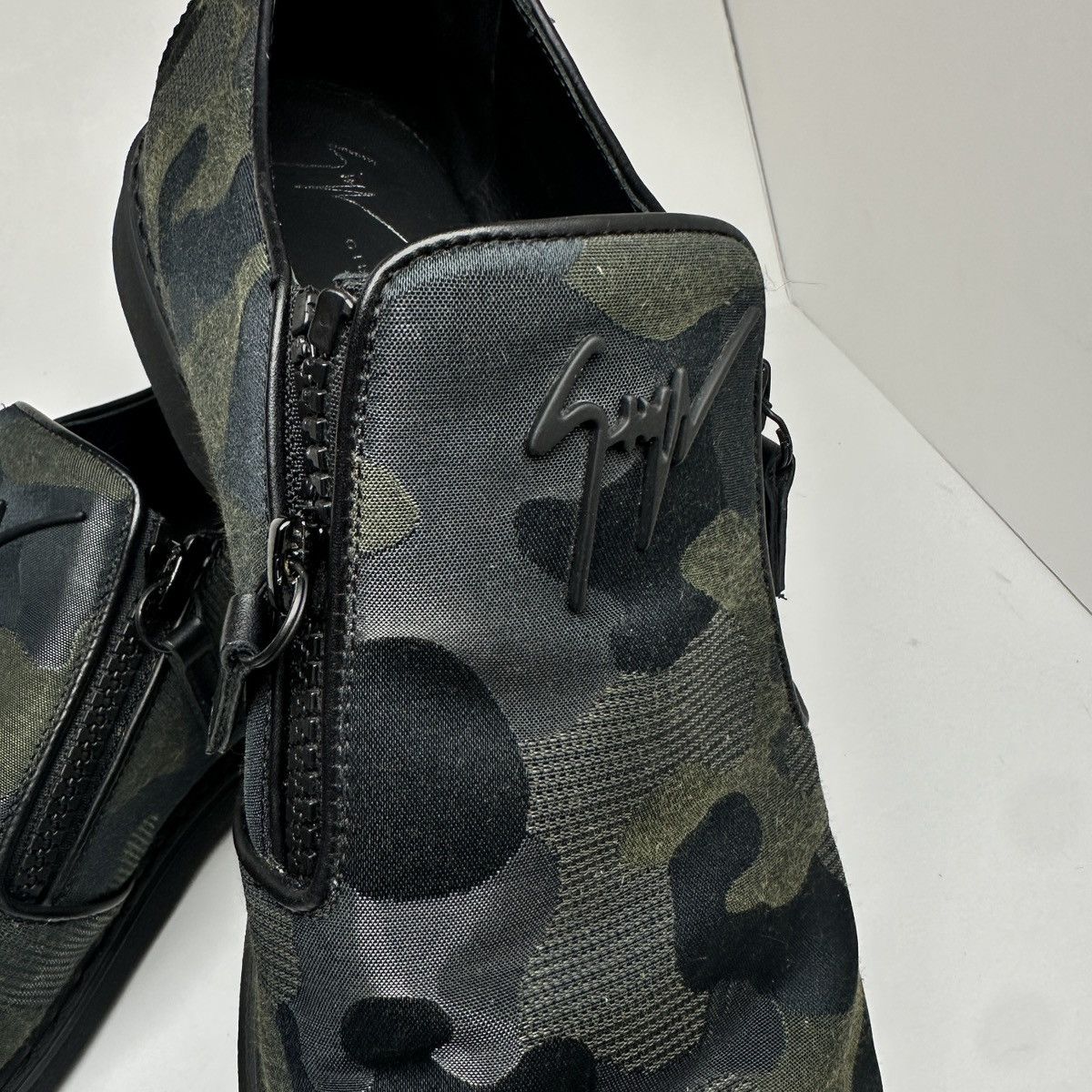 Giuseppe Zanotti Giuseppe Zanotti Mens Black / Green Camouflage Size US 10.5 / EU 43-44 - 3 Thumbnail