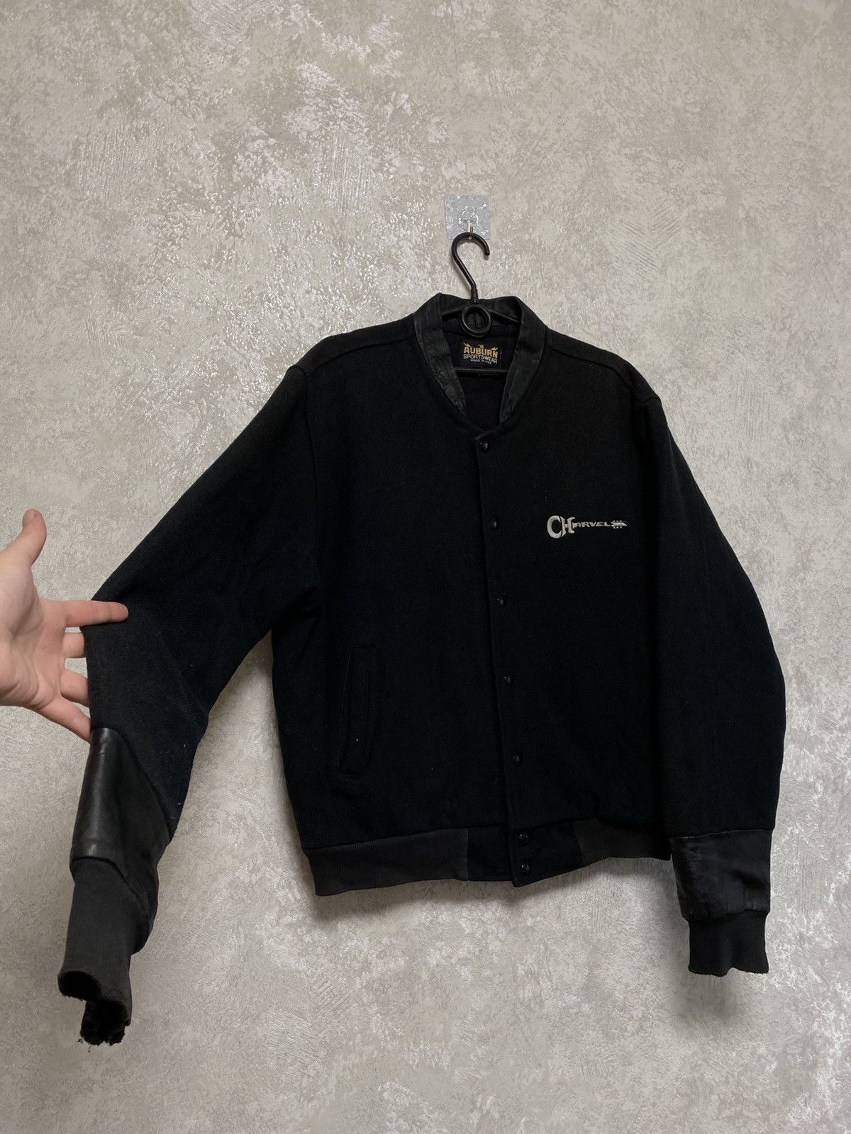 Auburn Sportswear Charvel USA vintage wool bomber jacket Size US XL / EU 56 / 4 - 2 Thumbnail