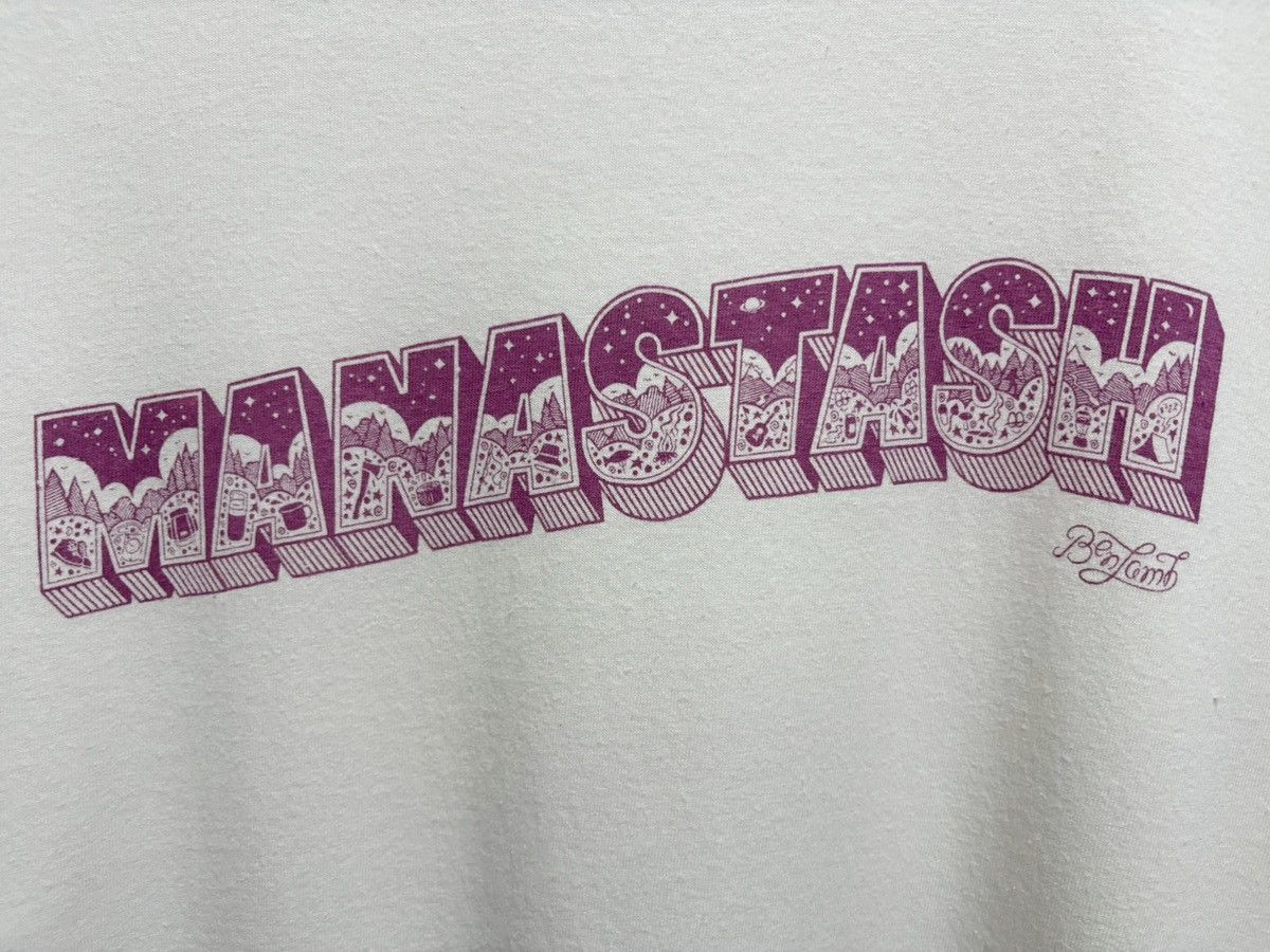 Japanese Brand × Manastash × Montbell 2000's Manastash - Art by Benjamin / Montbell T-Shirt Size US XL / EU 56 / 4 - 3 Thumbnail