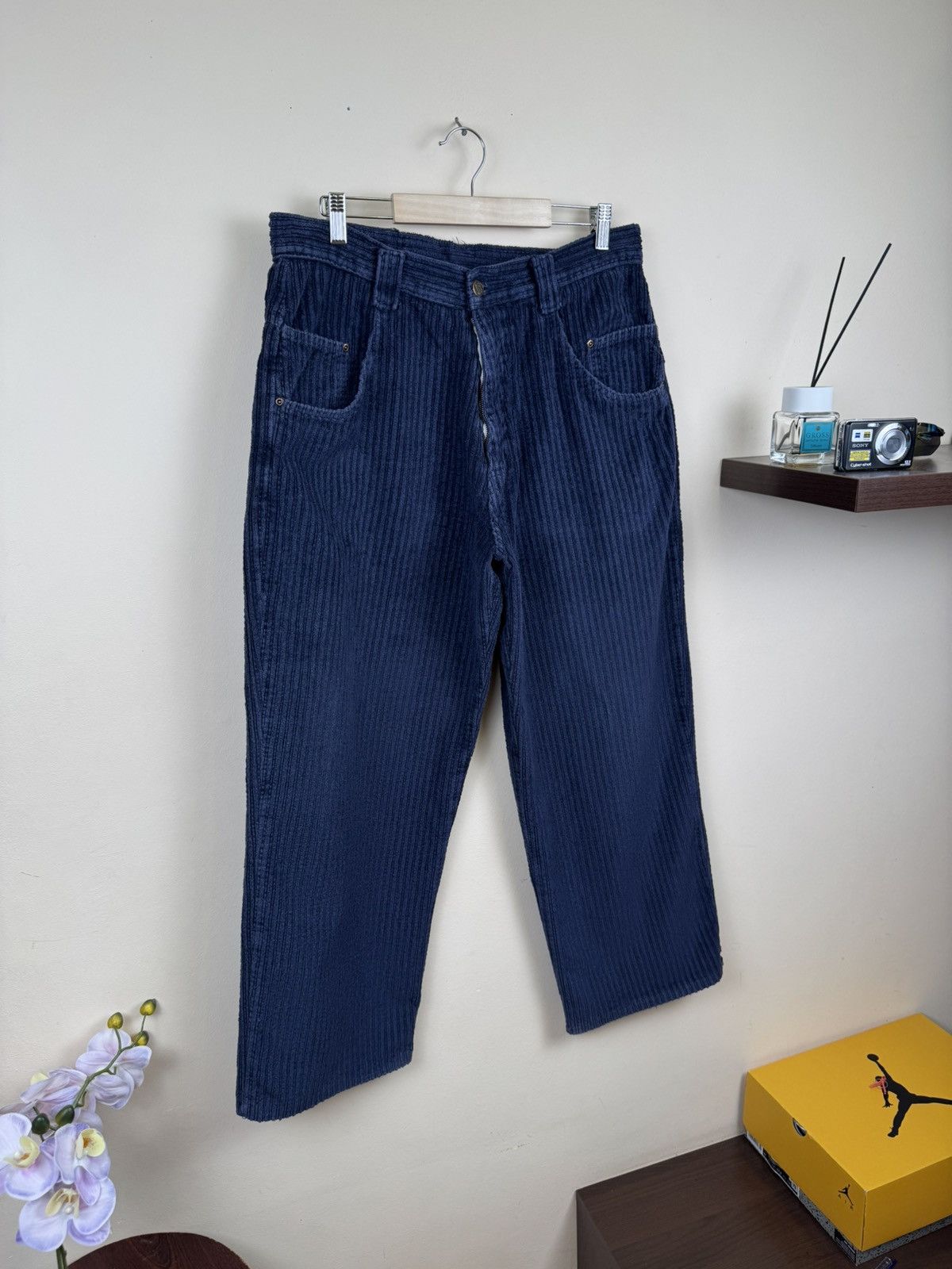 Menace Vintage 90s Menace Pants USA Skateboard Corduroy 34 Purple Size US 34 / EU 50 - 17 Thumbnail