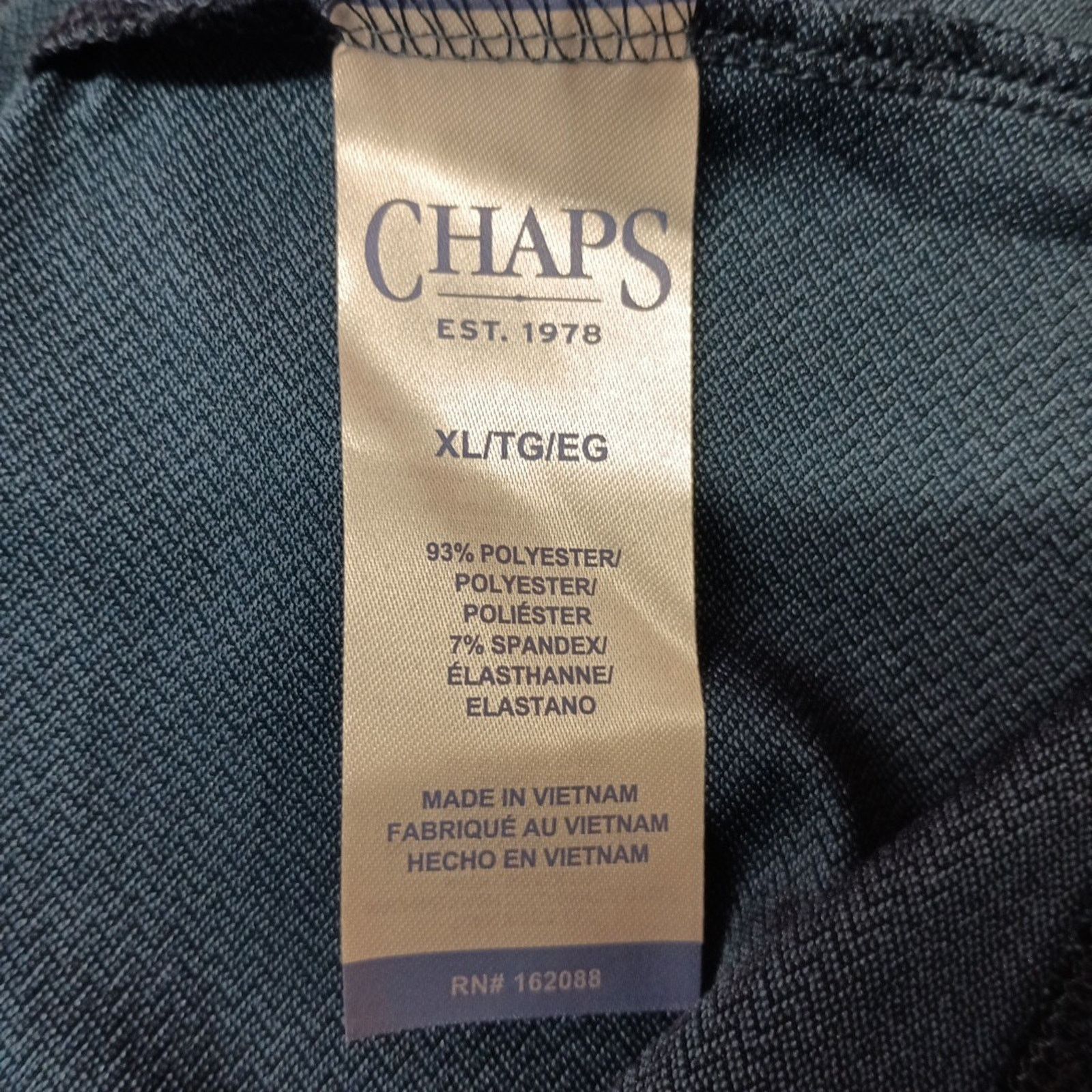 Chaps Chaps Golf Polo Shirt Men's XL Navy Blue Breathable Stretch Size US XL / EU 56 / 4 - 6 Thumbnail