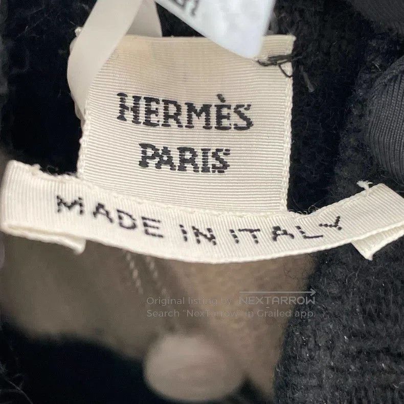 Hermes Black cashmere dress