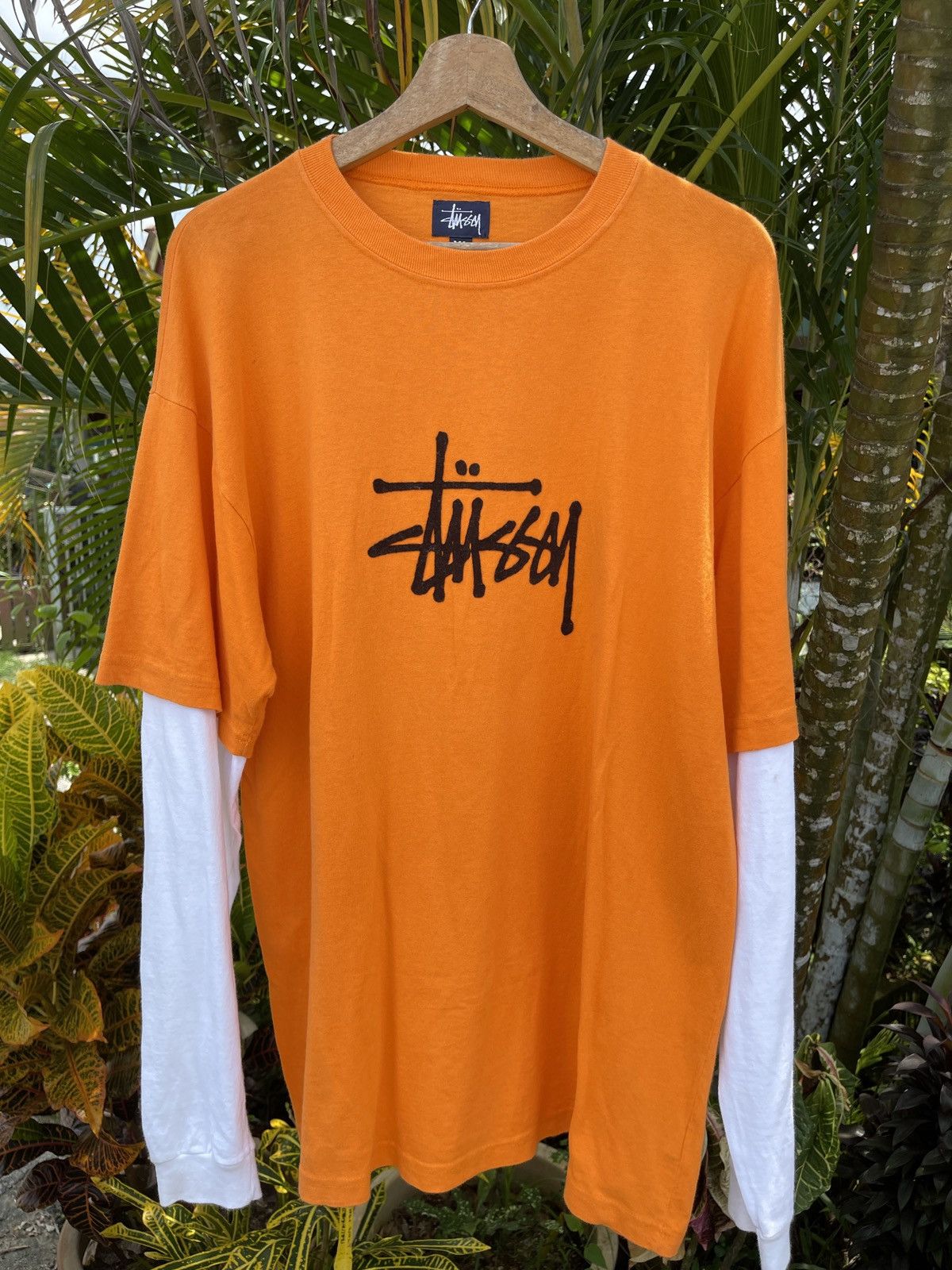 Stussy Vintage 90s🔥Stussy🔥Big Logo Raglan Long Sleeve Tee HipHop Size US XL / EU 56 / 4 - 3 Thumbnail