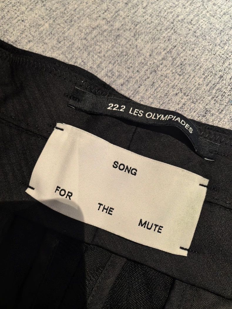 Song For The Mute Song For The Mute black textured pant Size US 32 / EU 48 - 4 Thumbnail