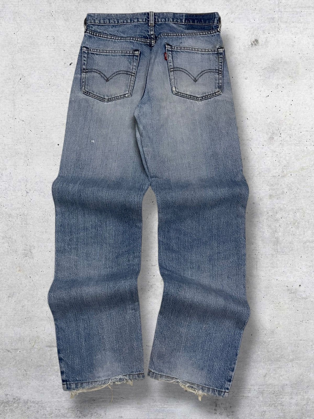 Levi's Vintage Clothing VINTAGE 501 LEVIS USA DESIGNER 90S OG SPLASH RIPPED DENIM Size US 29 - 9 Thumbnail