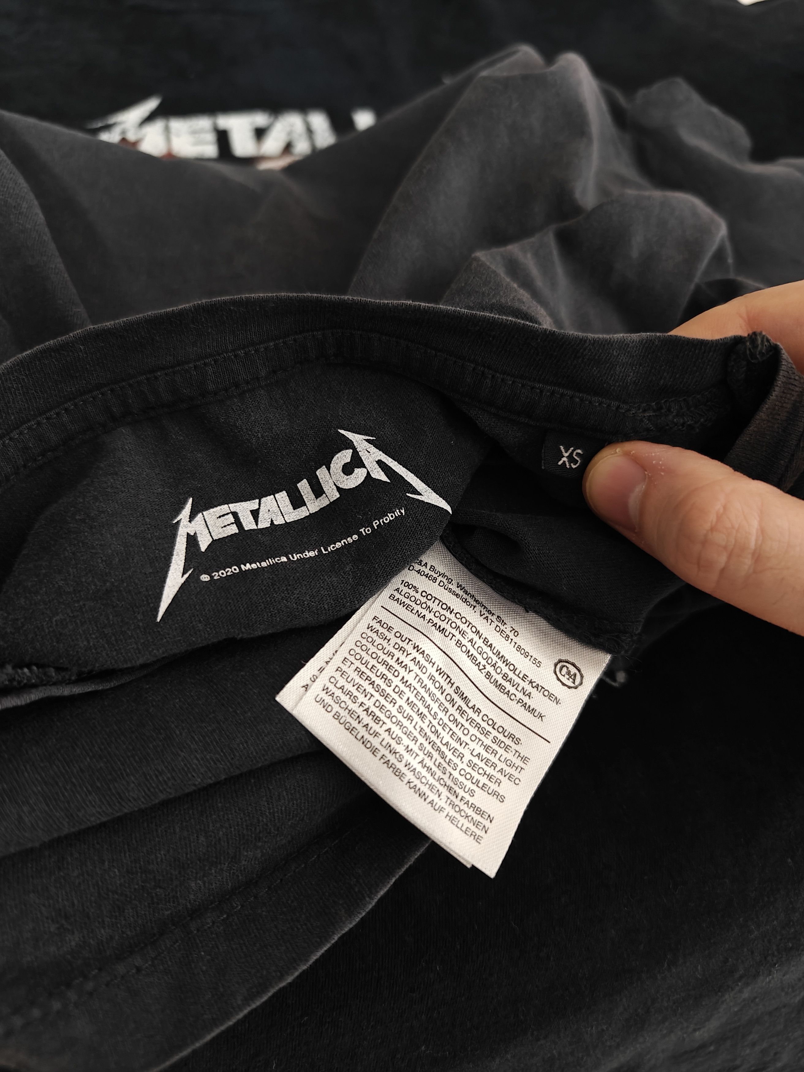 Metallica Metallica T-Shirt Rock Band Tee Crew Merch Skull XS Size US XS / EU 42 / 0 - 8 Thumbnail