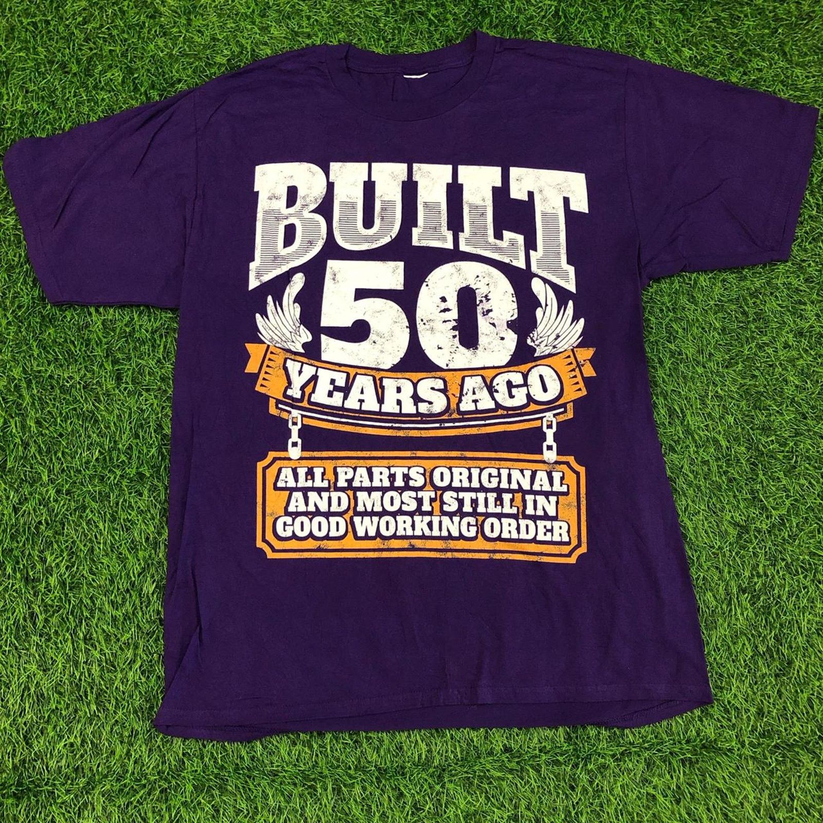 Other Purple ‘Built 50 Years Ago’ Graphic Quote Tee Size US M / EU 48-50 / 2 - 1 Thumbnail