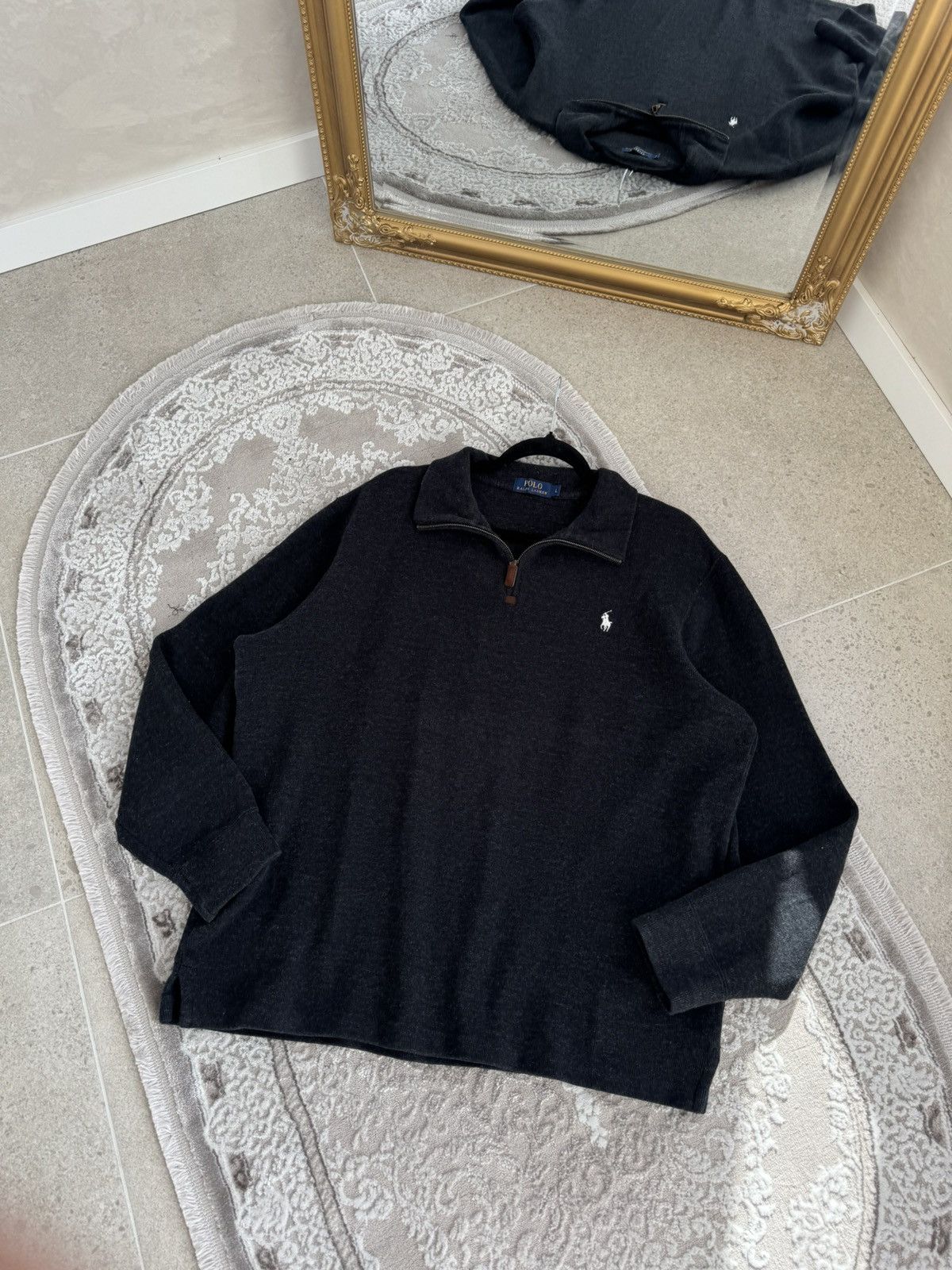 Polo Ralph Lauren Vintage Polo Ralph Lauren 1/3 Zip Cotton Sweatshirt Size L Size US L / EU 52-54 / 3 - 5 Thumbnail