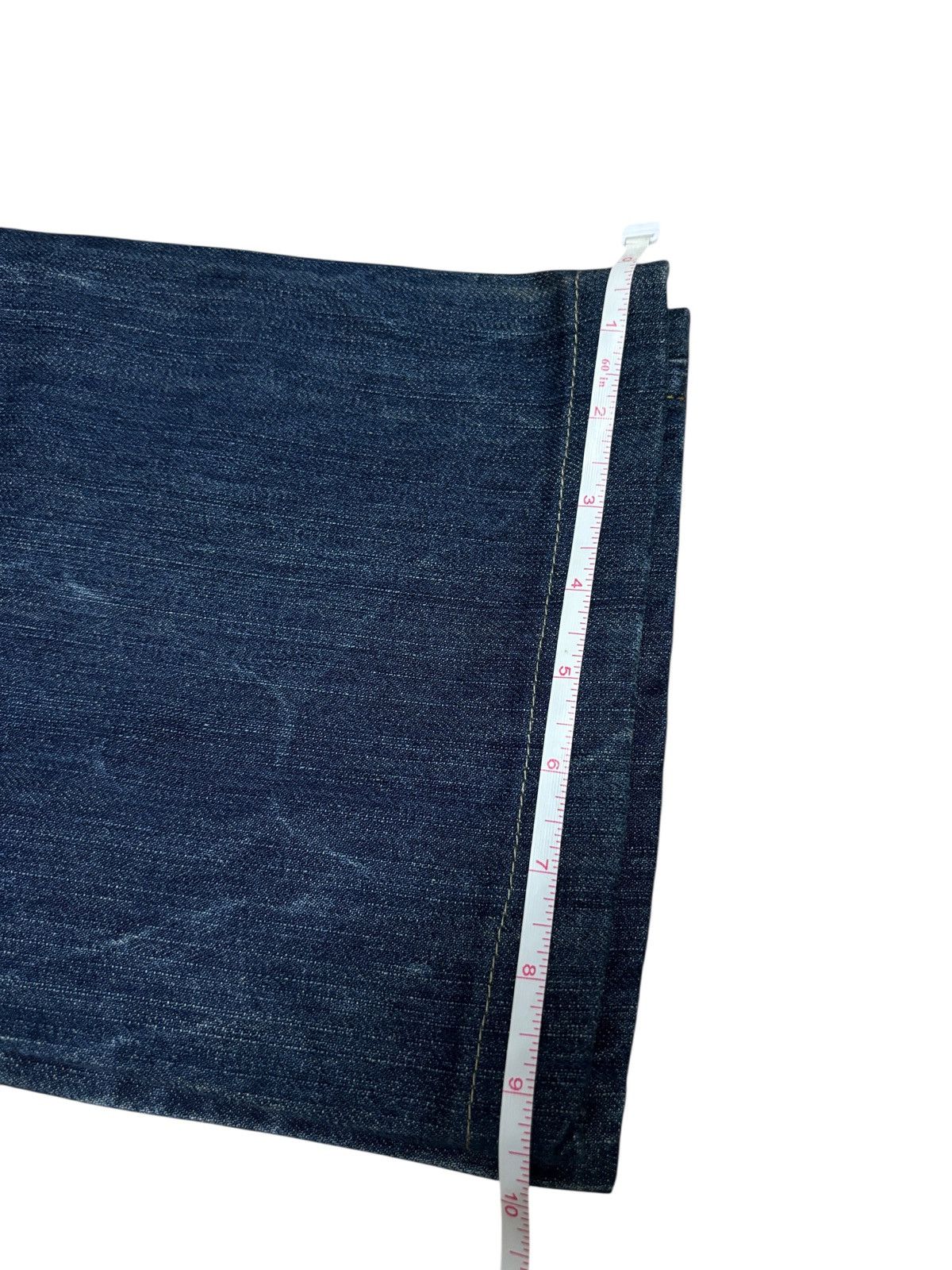 Japanese Brand Y2K Red Pepper Wide Flare Denim Jeans Size 30" / US 8 / IT 44 - 13 Thumbnail