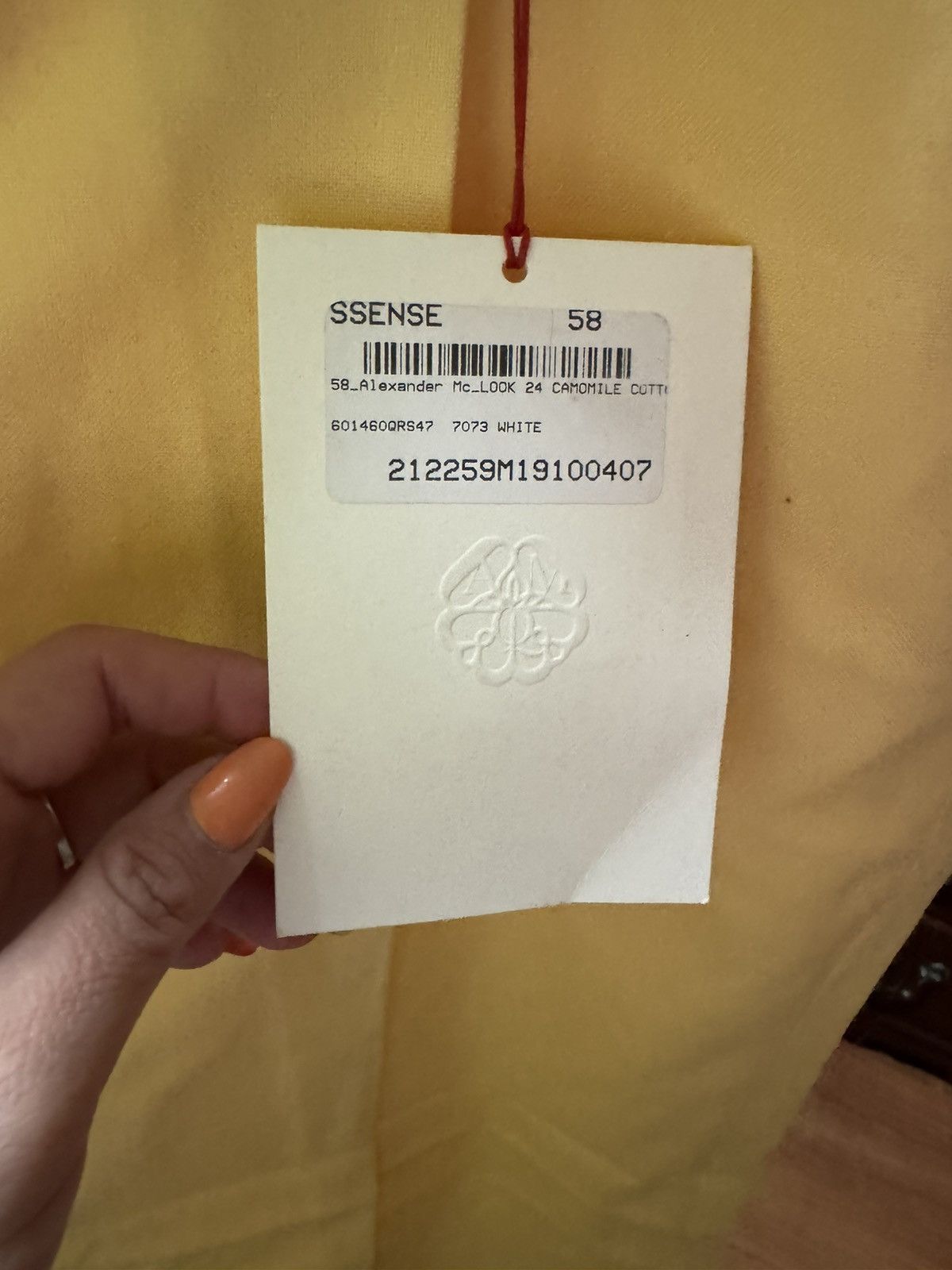 Alexander McQueen NWT Alexander McQueen Pastel Yellow Pants Men’s Size 58 Size US 44 / EU 60 - 5 Thumbnail