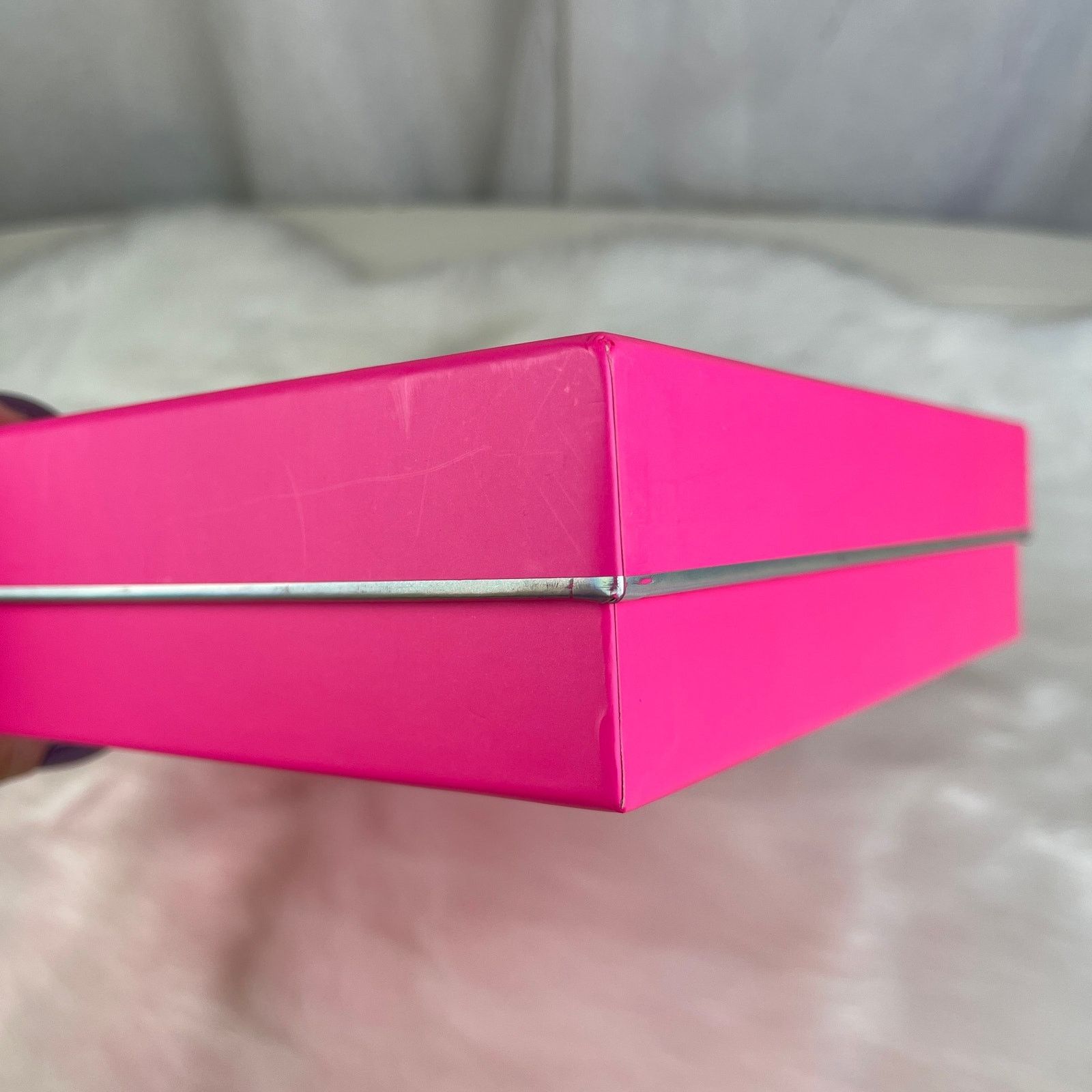 Victoria's Secret Victoria’s Secret PINK Gift Decor Storage Box Silver Logo Size ONE SIZE - 16 Thumbnail