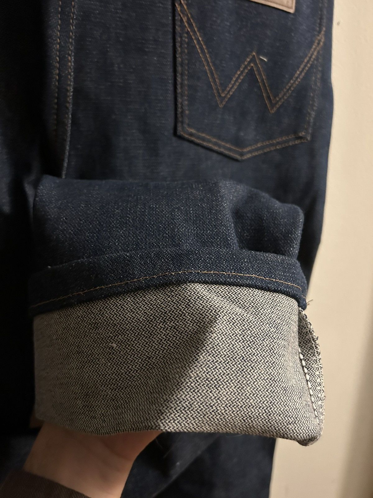 Wrangler NWT DS Wrangler slim fit rigid denim americana cowboy Size US 33 - 7 Thumbnail