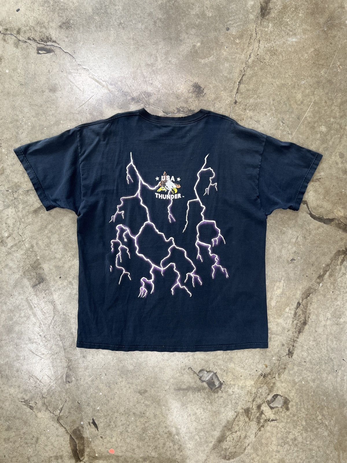 Harley Davidson Vintage 90 Legend Lives American Thunder Lightning Eagle XXL Size US XXL / EU 58 / 5 - 5 Thumbnail