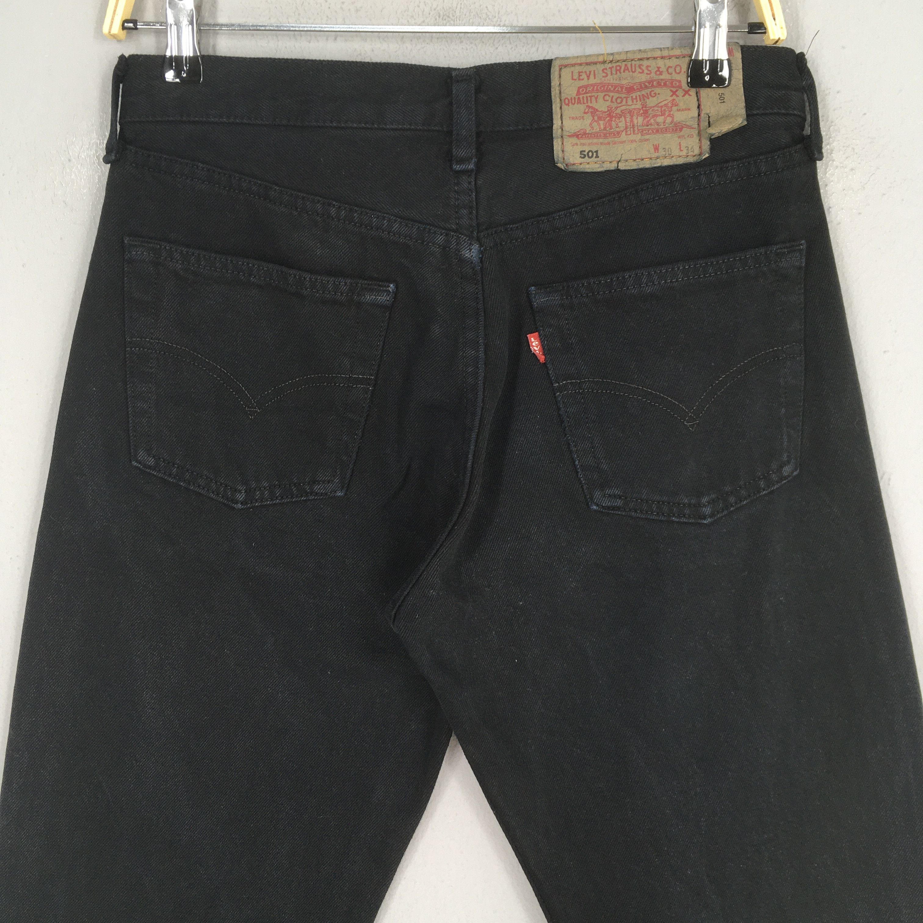 Levi's Size 28x32.5 Vintage 90s Levi's 501 Straight Cut Denim S1682 Size 28" / US 6 / IT 42 - 8 Thumbnail