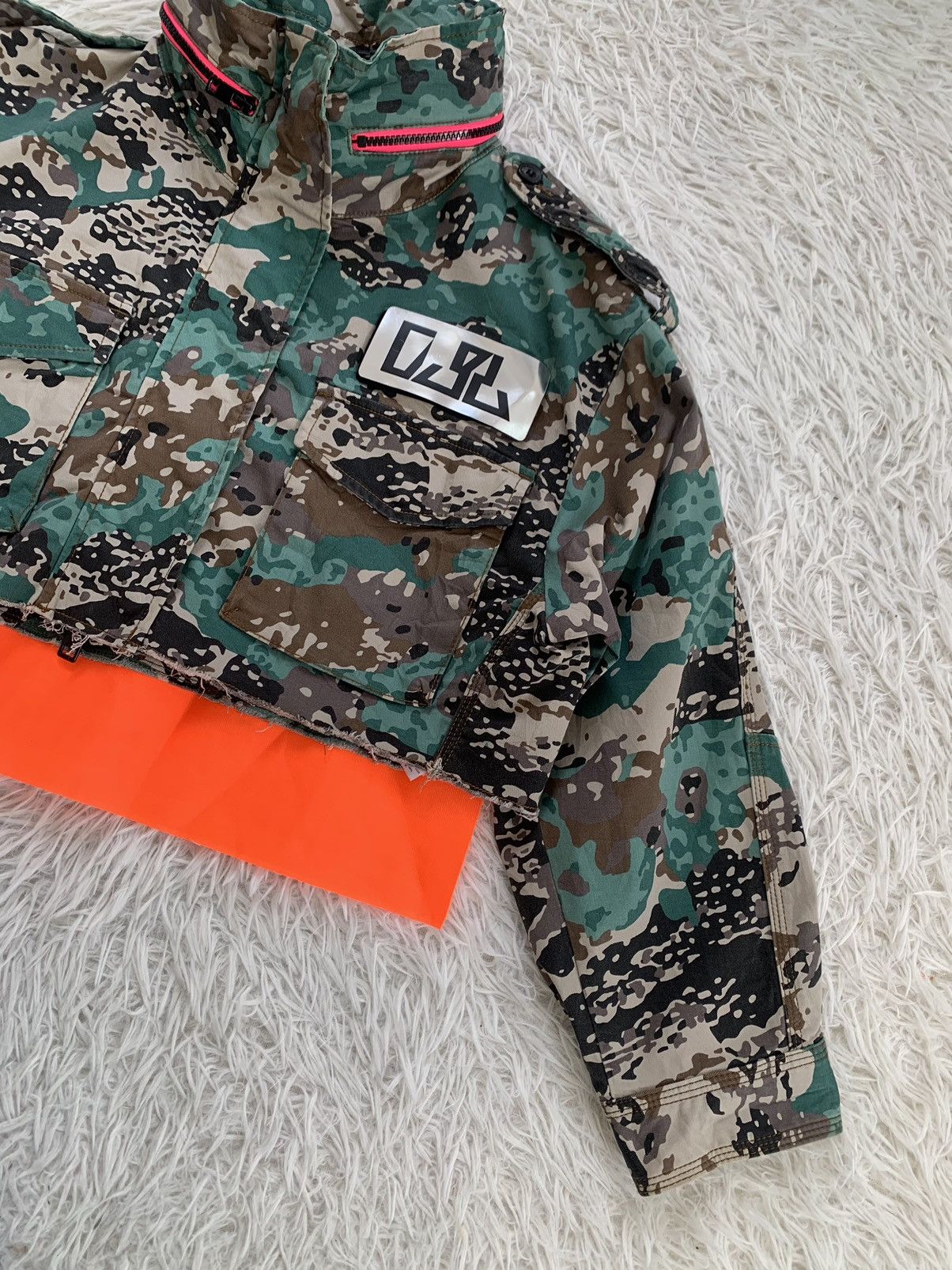 Diesel Diesel Camo Military Combat RR55 Crop Jacket Size M / US 6-8 / IT 42-44 - 4 Thumbnail