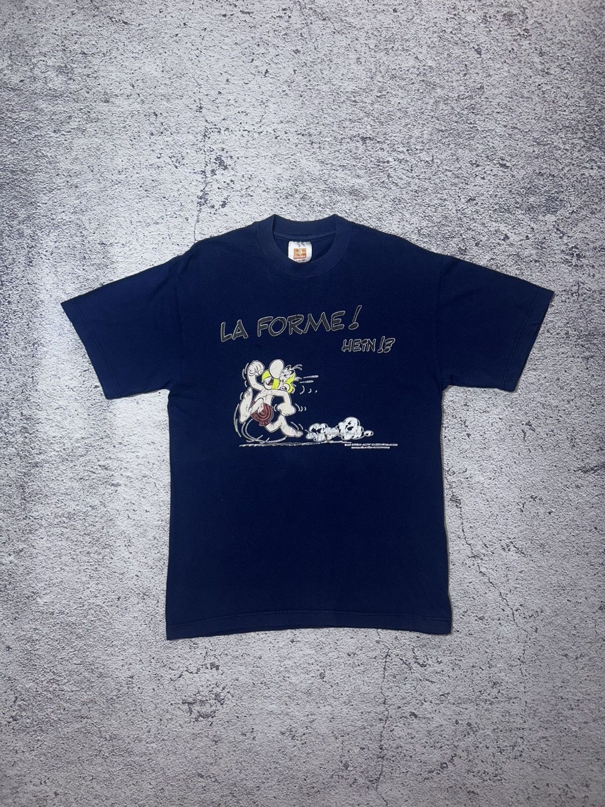 Hanes Vintage 90s Asterix & Obelix “La Forme! Hein” Tee by Hanes Size US M / EU 48-50 / 2 - 1 Thumbnail