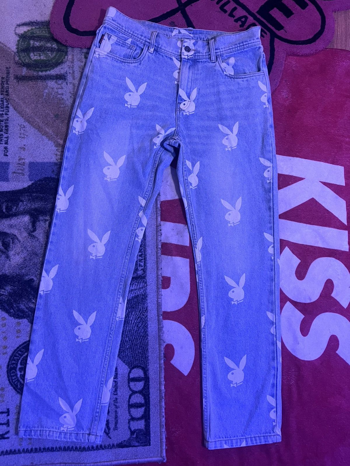 Other Playboy logo printed all over jeans Size US 33 - 2 Thumbnail