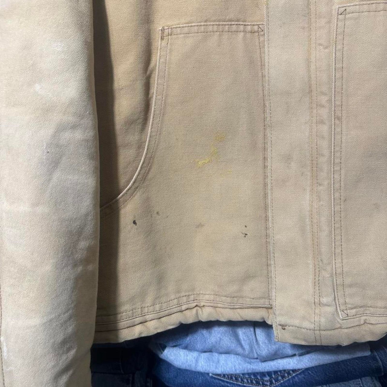 Carhartt Vintage 90s Carhartt JO2 BRN Brown Tan Arctic Detroit Jacket Size US XL / EU 56 / 4 - 5 Thumbnail