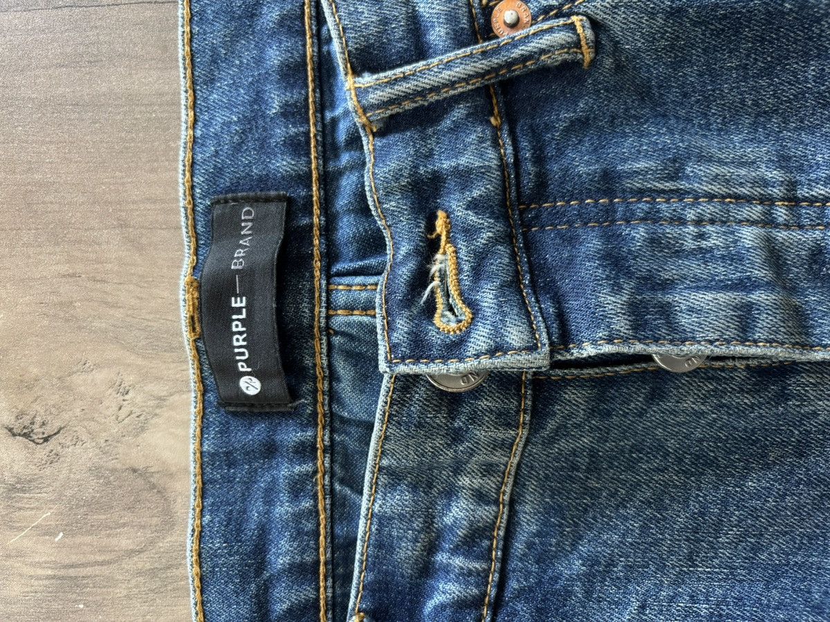 Purple Brand Purple Brand Distressed Slim Fit Jeans – Blue Size US 34 / EU 50 - 1 Thumbnail