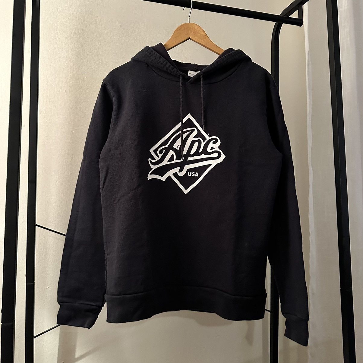 A.P.C. A.P.C Navy Hoodie Size US S / EU 44-46 / 1 - 1 Thumbnail