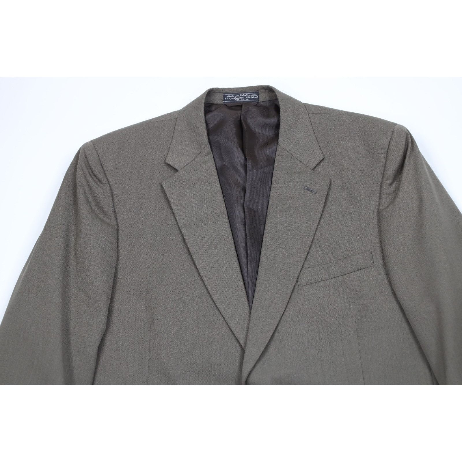 Vintage Vintage 90s Streetwear Wool Blend 2 Piece Wedding Suit Size 46L - 3 Thumbnail
