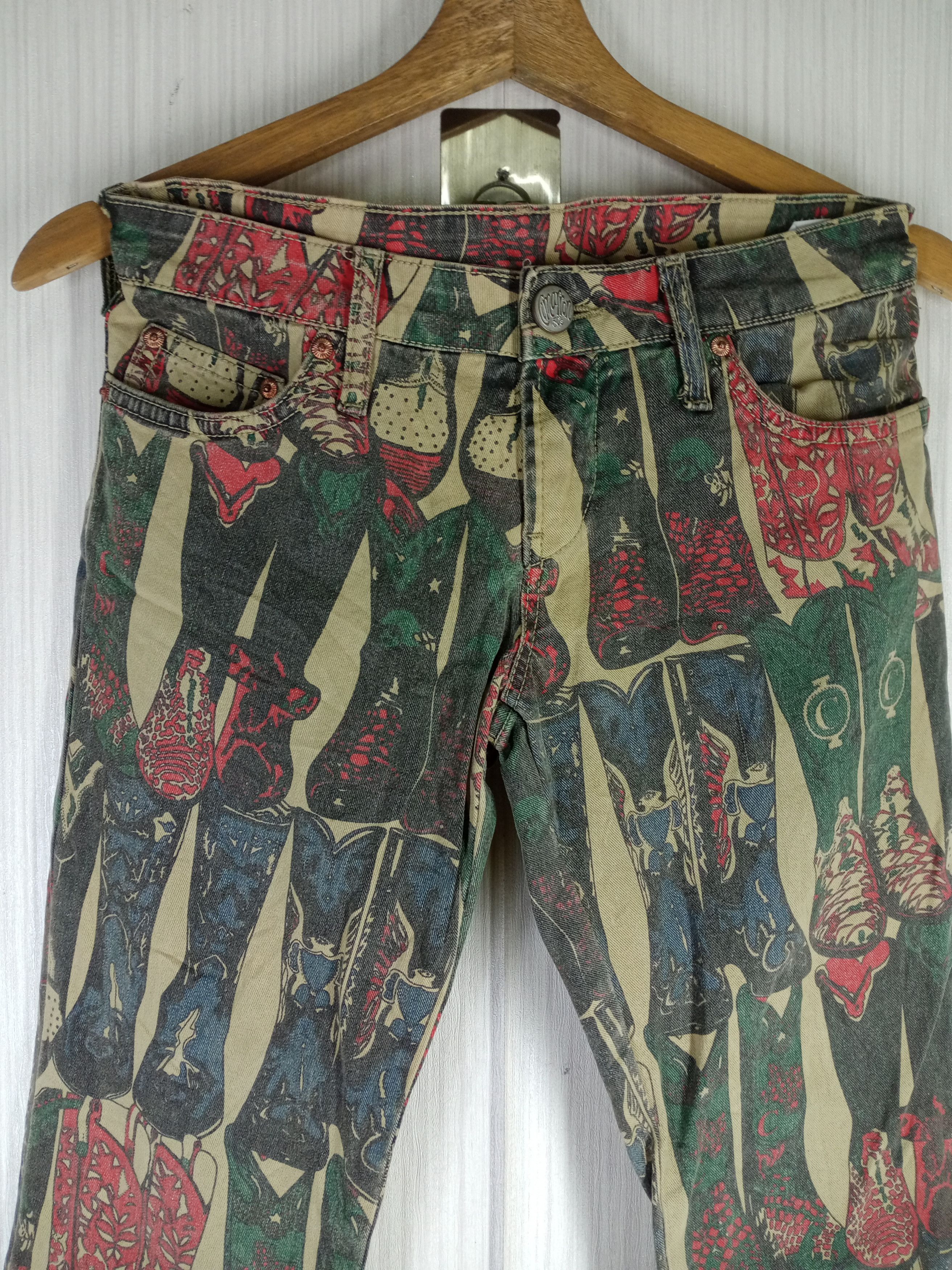 Hysteric Glamour Rare Vintage Flare Cimarron Jeans Full Print Shoes Size 28" / US 6 / IT 42 - 6 Thumbnail