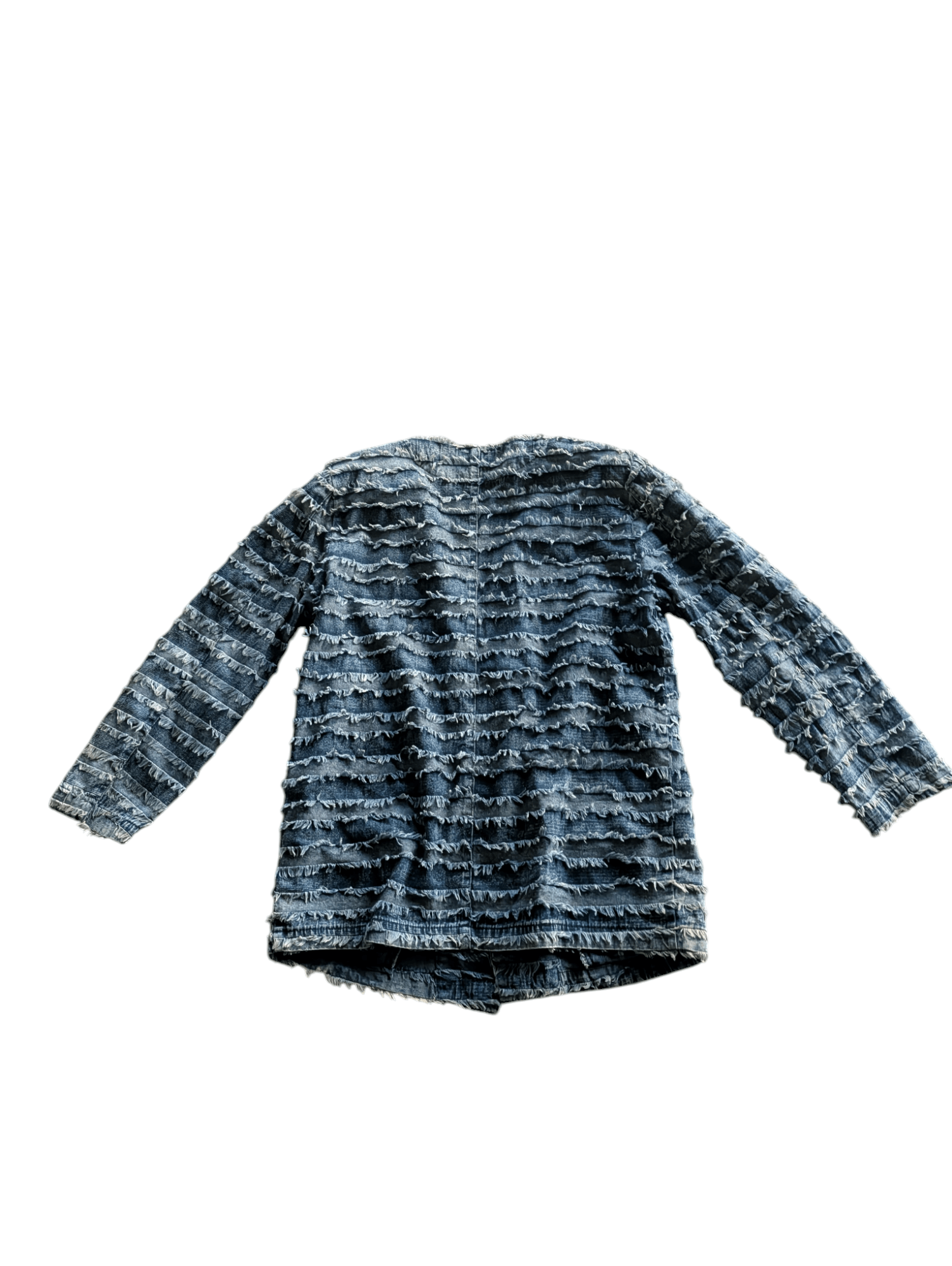 Designer Vintage Fringed Jacket Issey Miyake ,kapital Inspired Size M / US 6-8 / IT 42-44 - 2 Thumbnail