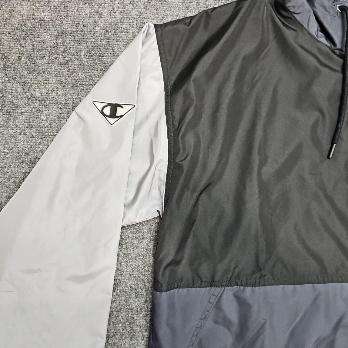 Champion Champion Full Zip Lightweight Colorblock Jacket Men 2XL Gray Black Blue Hoodie Size US XXL / EU 58 / 5 - 3 Thumbnail