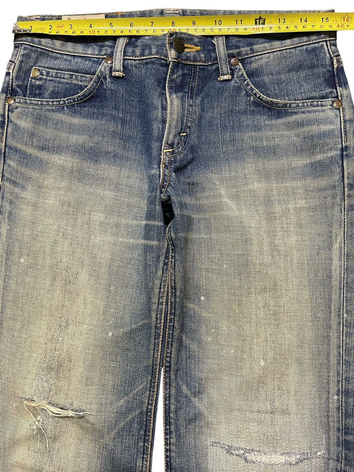 Lee Vintage Lee Mud Faded Wash Distress Style Jeans Size US 30 / EU 46 - 11 Thumbnail