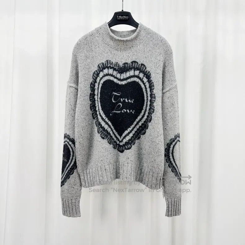 Acne Studios Acne Studios Heart letter knitted sweater Size XXS / US 00 / IT 34 - 1 Thumbnail