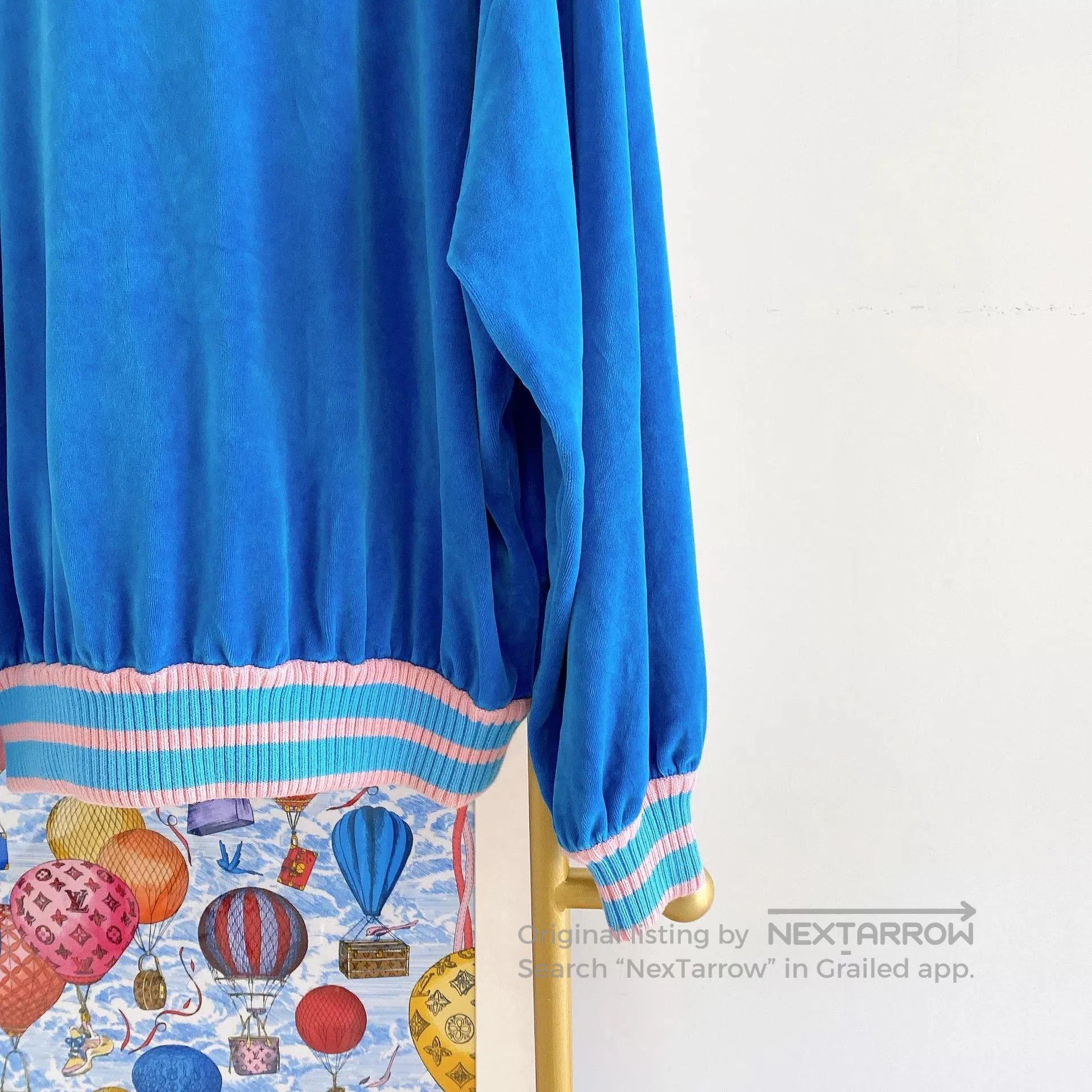 Gucci Gucci Blue Tennis Racket Print Sweatshirt S. Size US S / EU 44-46 / 1 - 5 Thumbnail