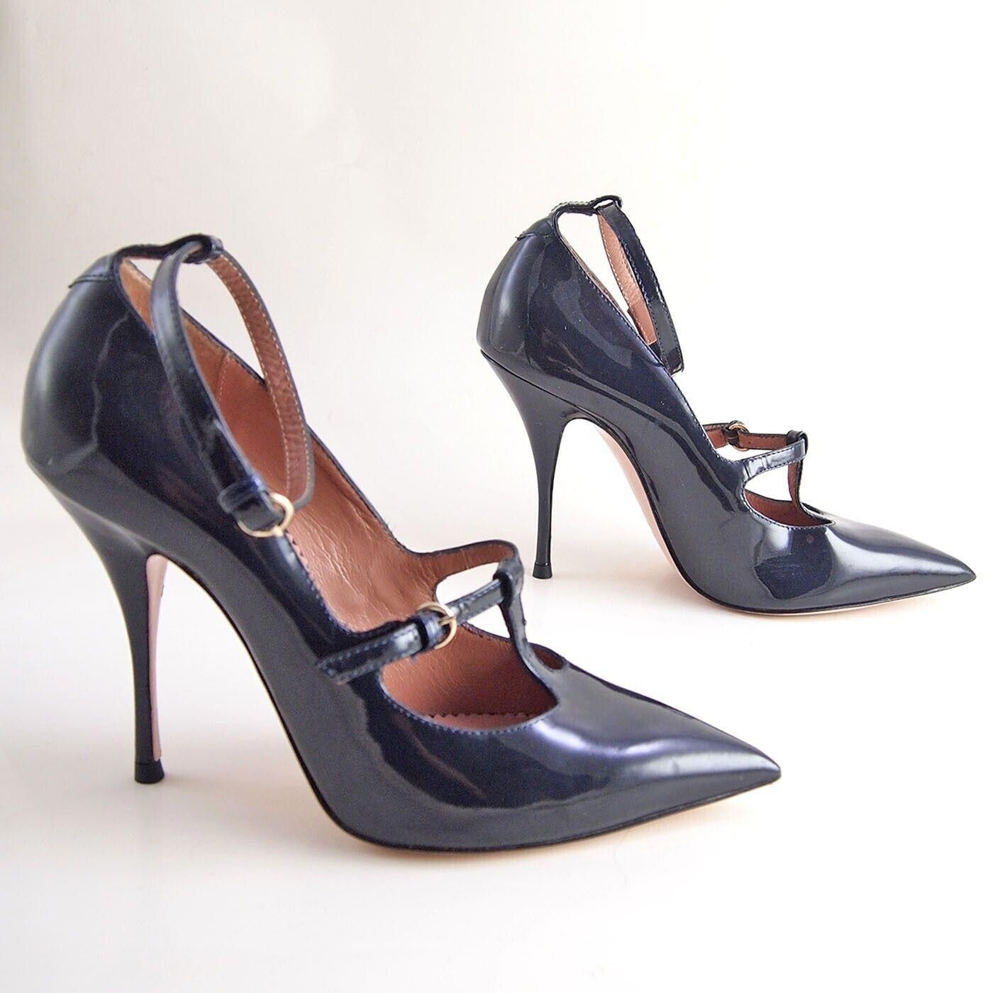 Valentino Red Valentino Heels Blue Patent Leather US 10.5 EU 40.5 Size US 10.5 / IT 40.5 - 5 Thumbnail