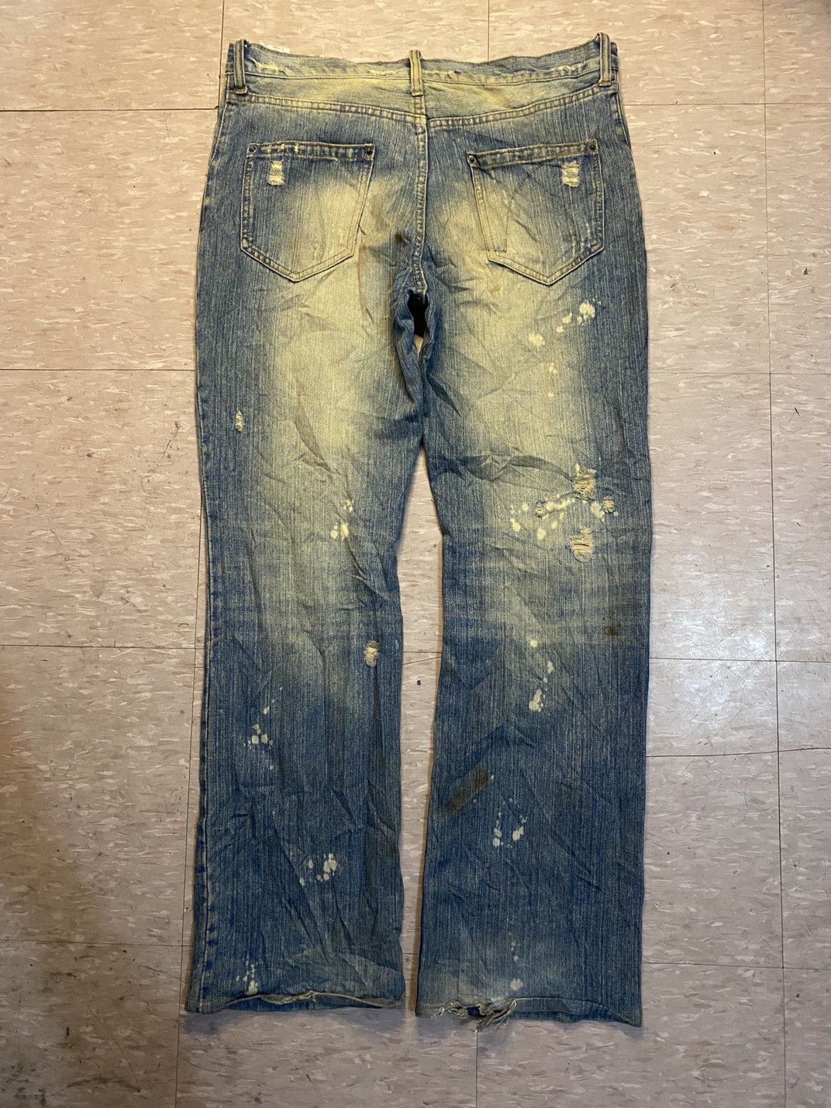 If Six Was Nine × Japanese Brand × Le Grande Bleu (L.G.B.) Exhibitionist distressed jeans ifsixwasnine style Size US 32 / EU 48 - 4 Thumbnail