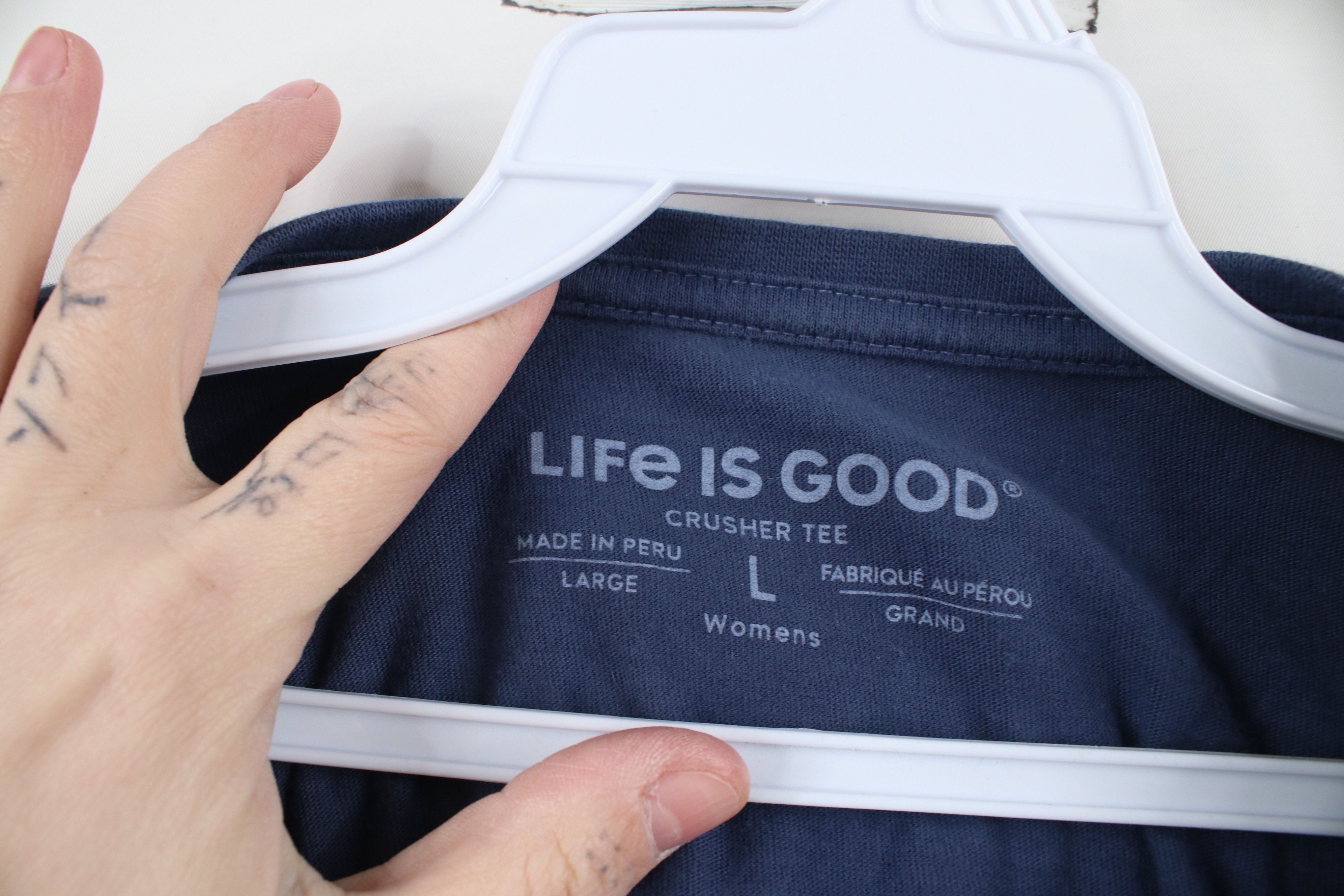 Life is Good × Vintage Life Is Good Spell Out Nature Tree Aurora Borealis T-Shirt Size L / US 10 / IT 46 - 8 Thumbnail
